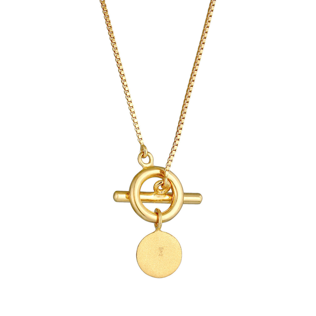 Gold - Elli | Venezianer-Halskette Geo | 925 Sterling Silber vergoldet