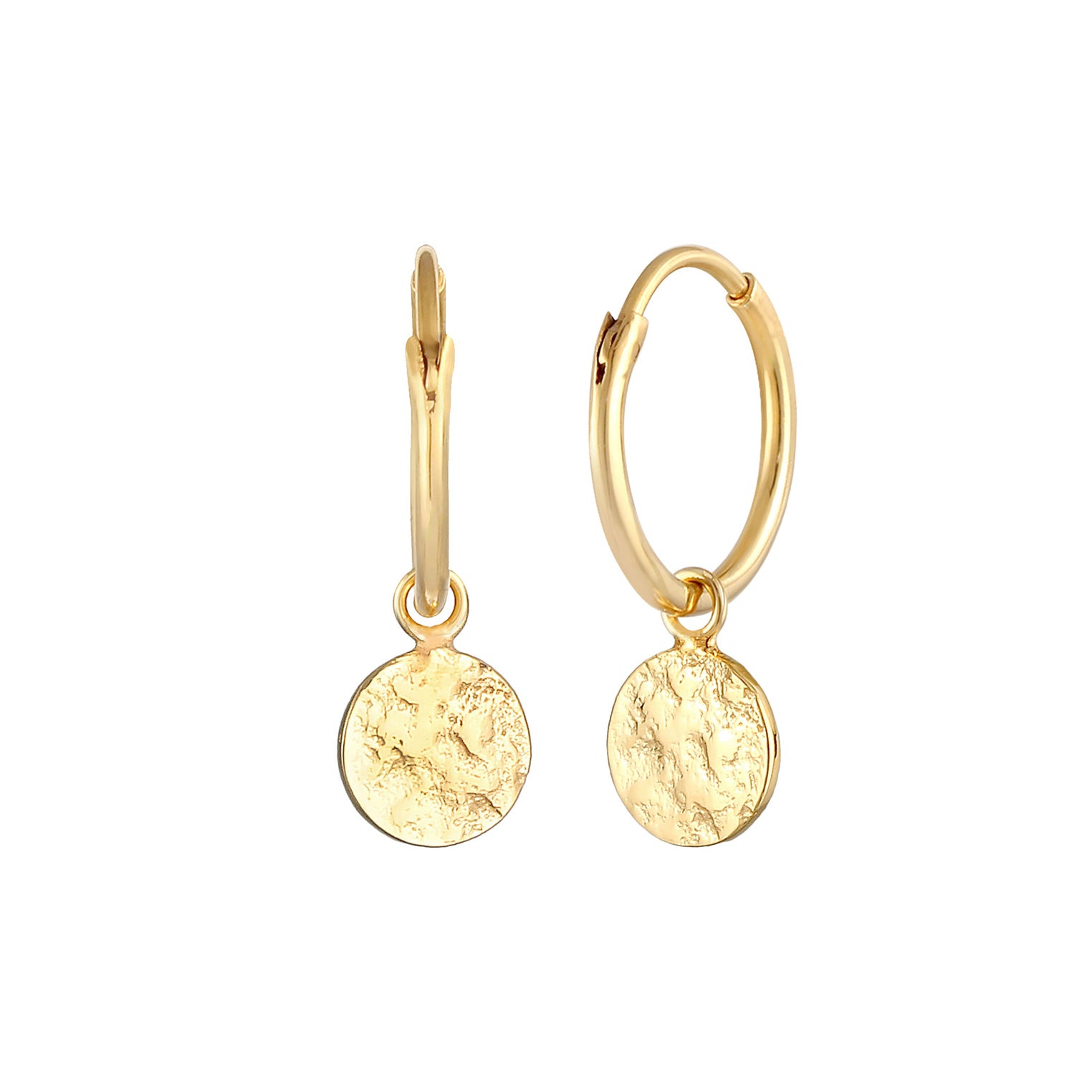 Gold - Elli | Creole | 925 Sterling Silber vergoldet