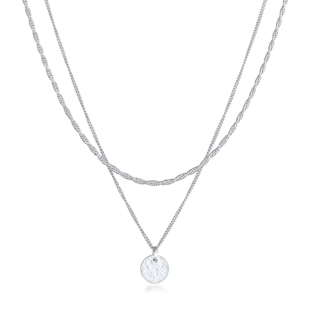 Silber - Elli PREMIUM | Layer-Halskette | 925er Sterling Silber