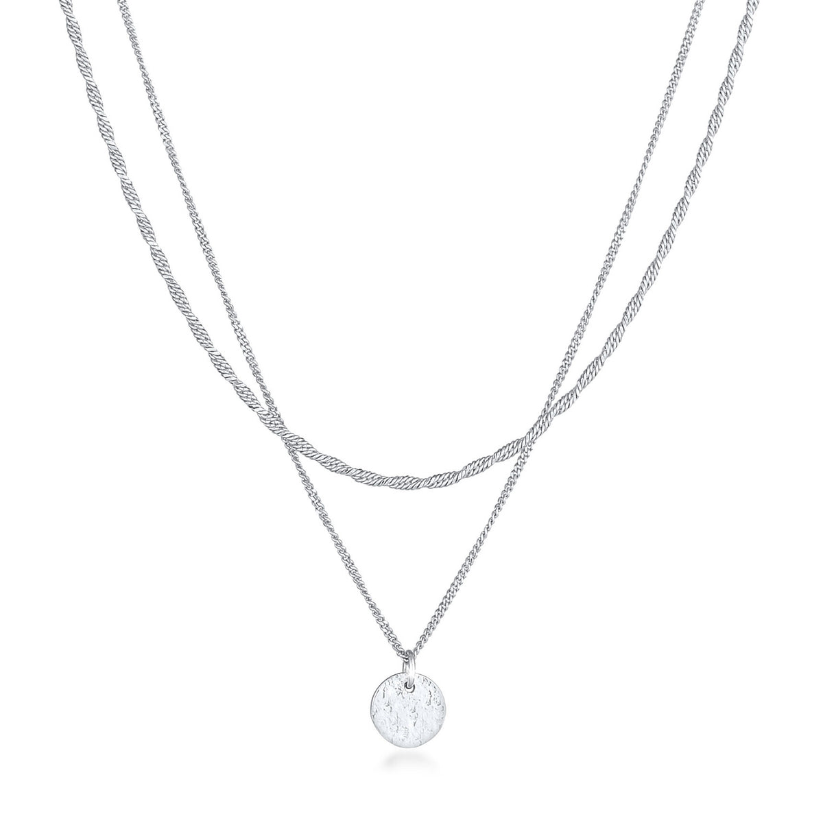 Silber - Elli PREMIUM | Layer-Halskette | 925er Sterling Silber