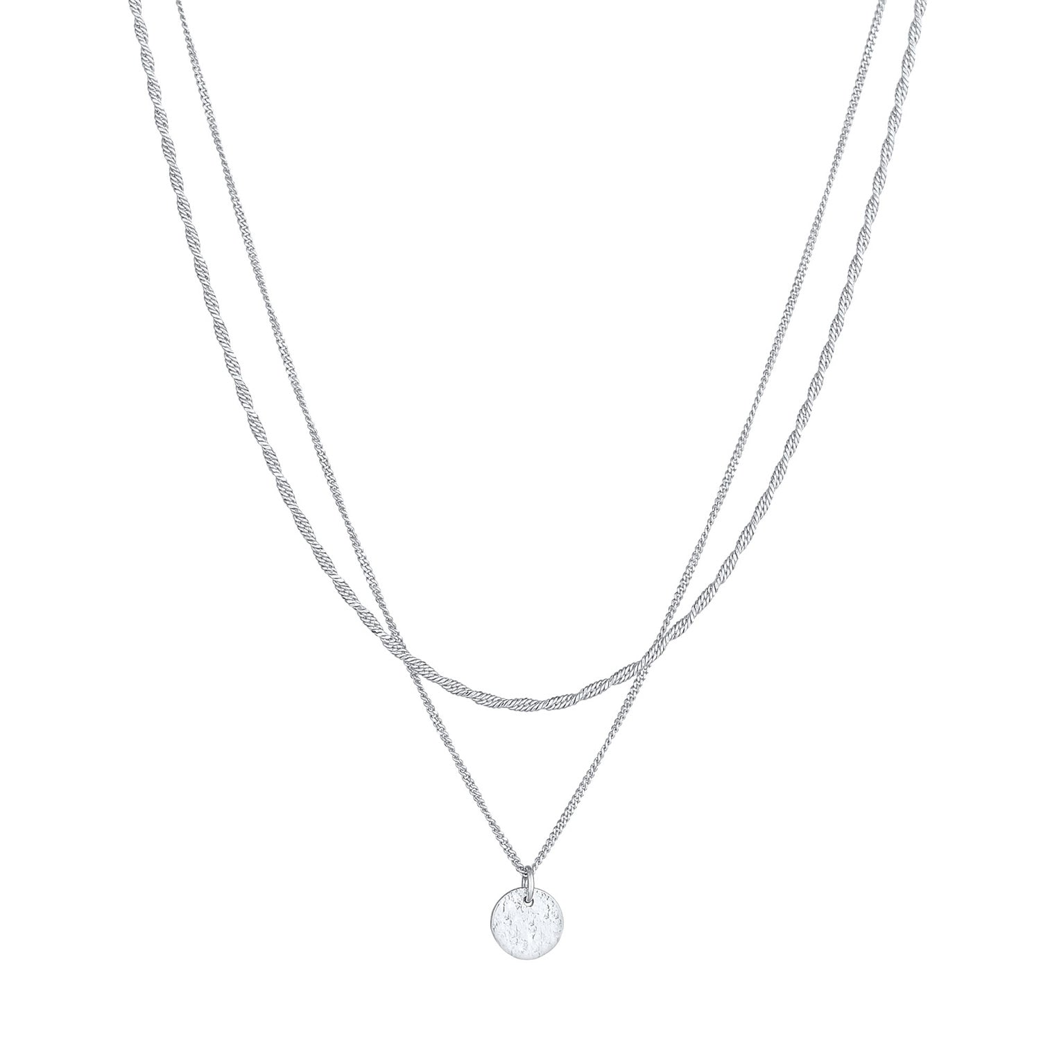 Silber - Elli PREMIUM | Layer-Halskette | 925er Sterling Silber