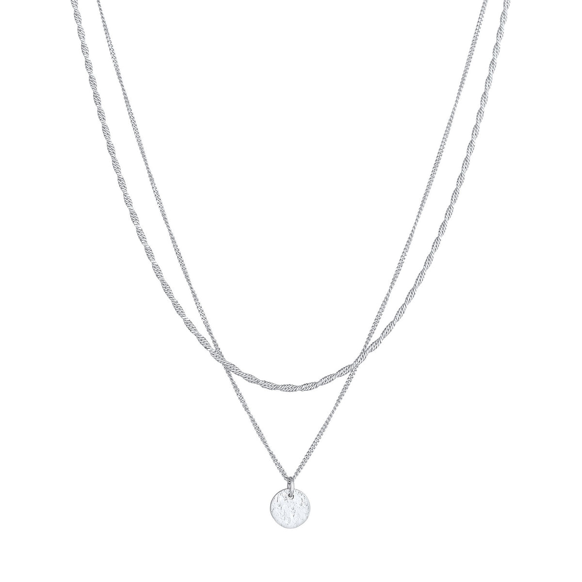 Silber - Elli PREMIUM | Layer-Halskette | 925er Sterling Silber