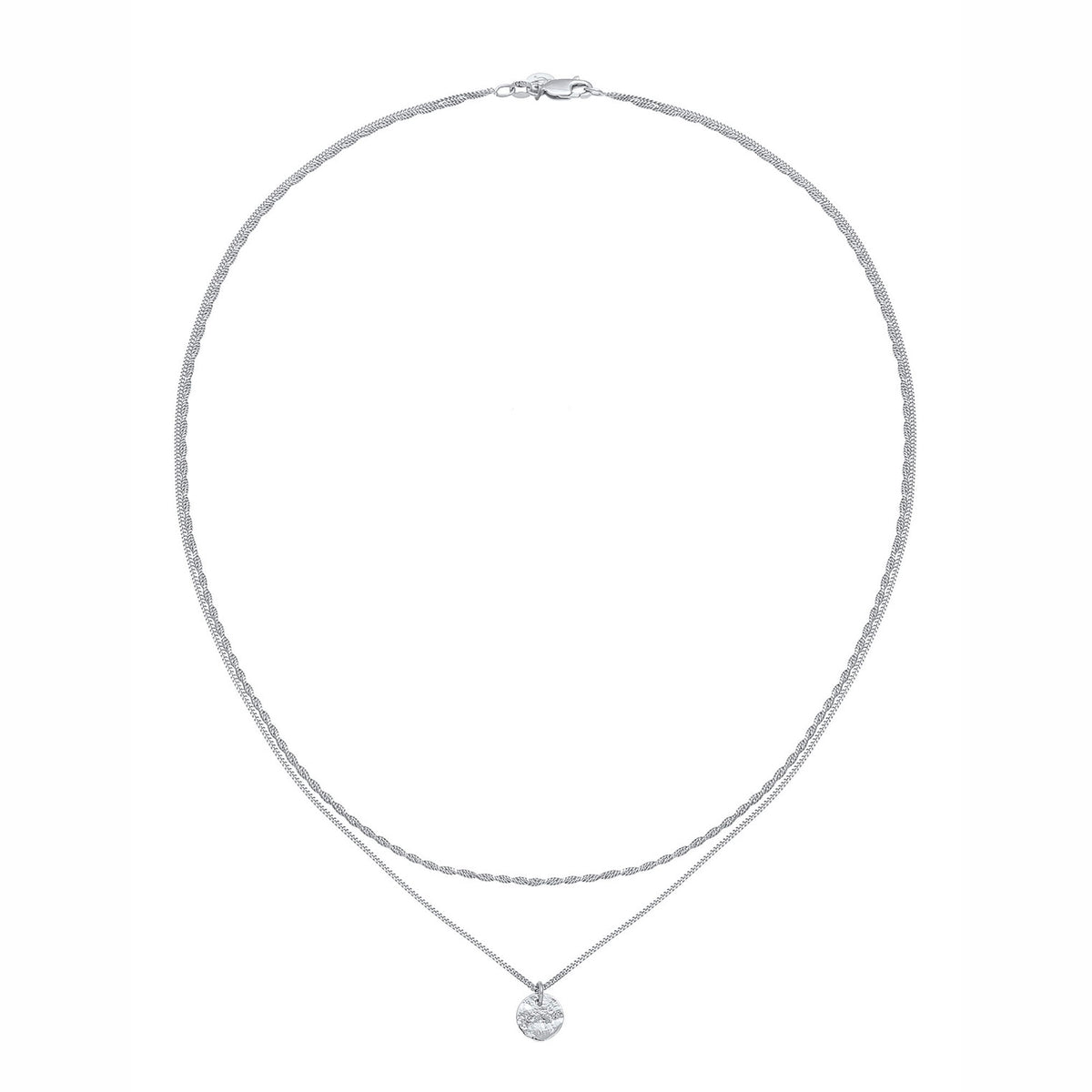 Silber - Elli PREMIUM | Layer-Halskette | 925er Sterling Silber