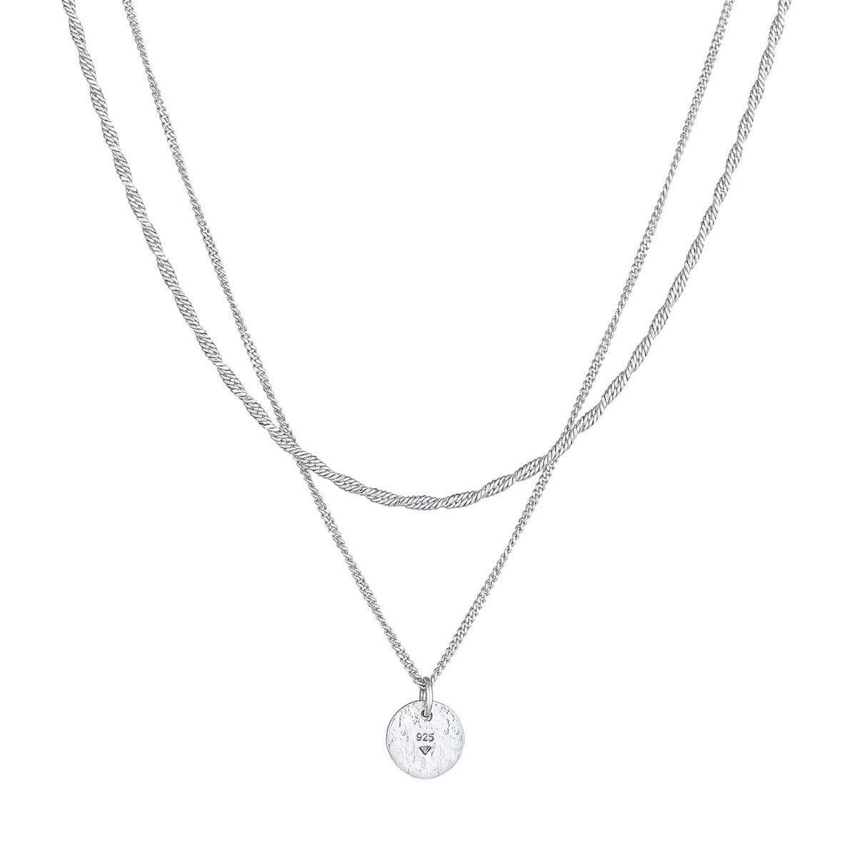 Silber - Elli PREMIUM | Layer-Halskette | 925er Sterling Silber