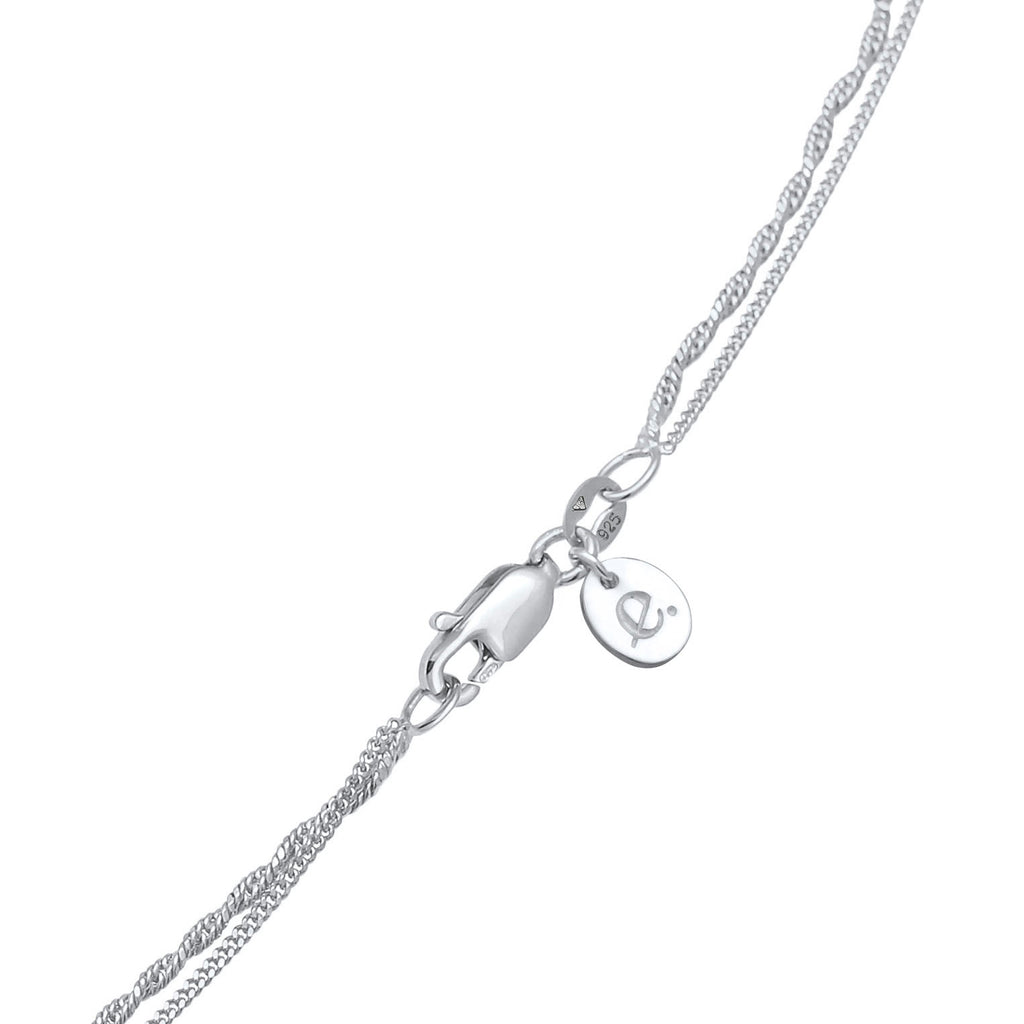 Silber - Elli PREMIUM | Layer-Halskette | 925er Sterling Silber