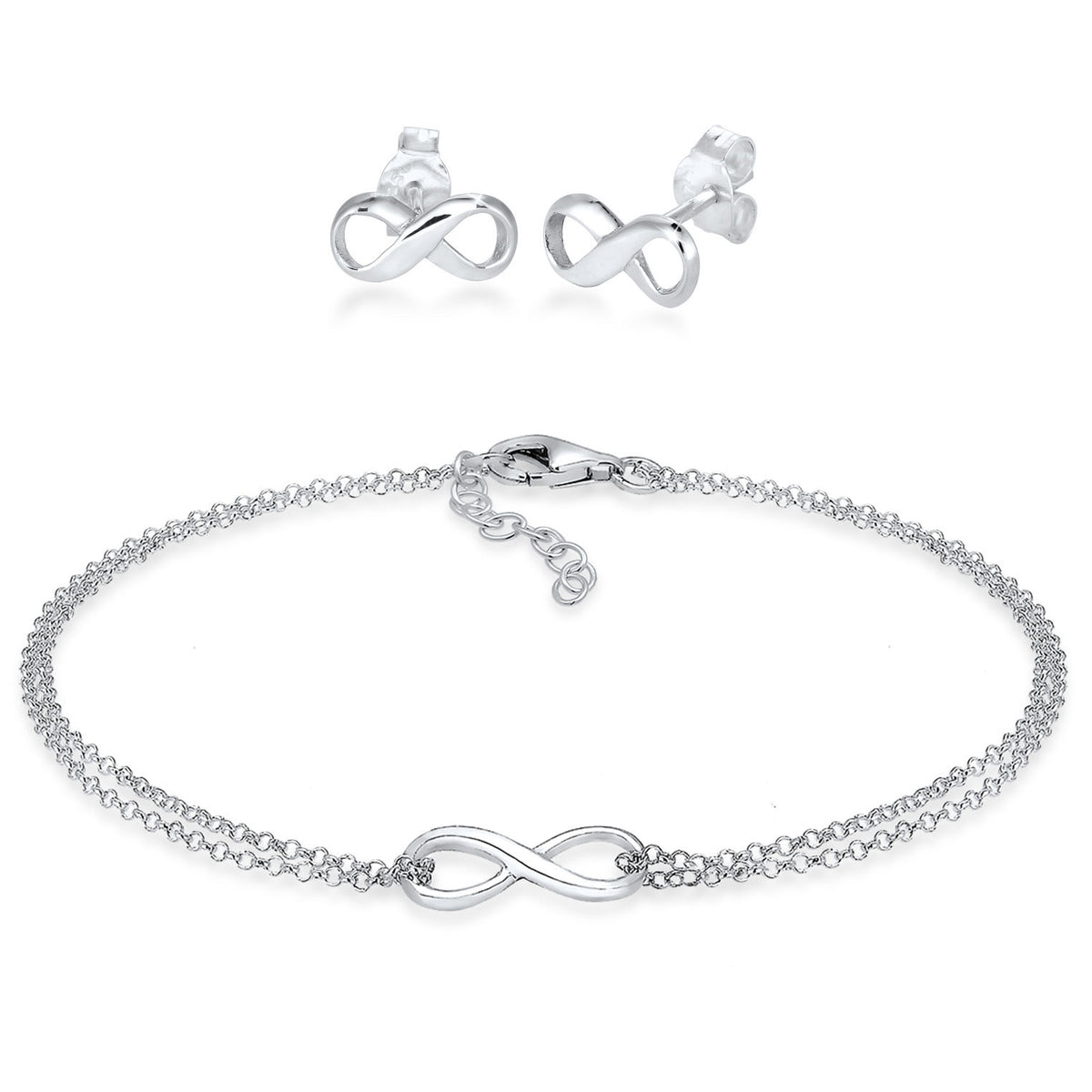 Silber - Elli | Schmuckset  Infinity | 925er Sterling Silber