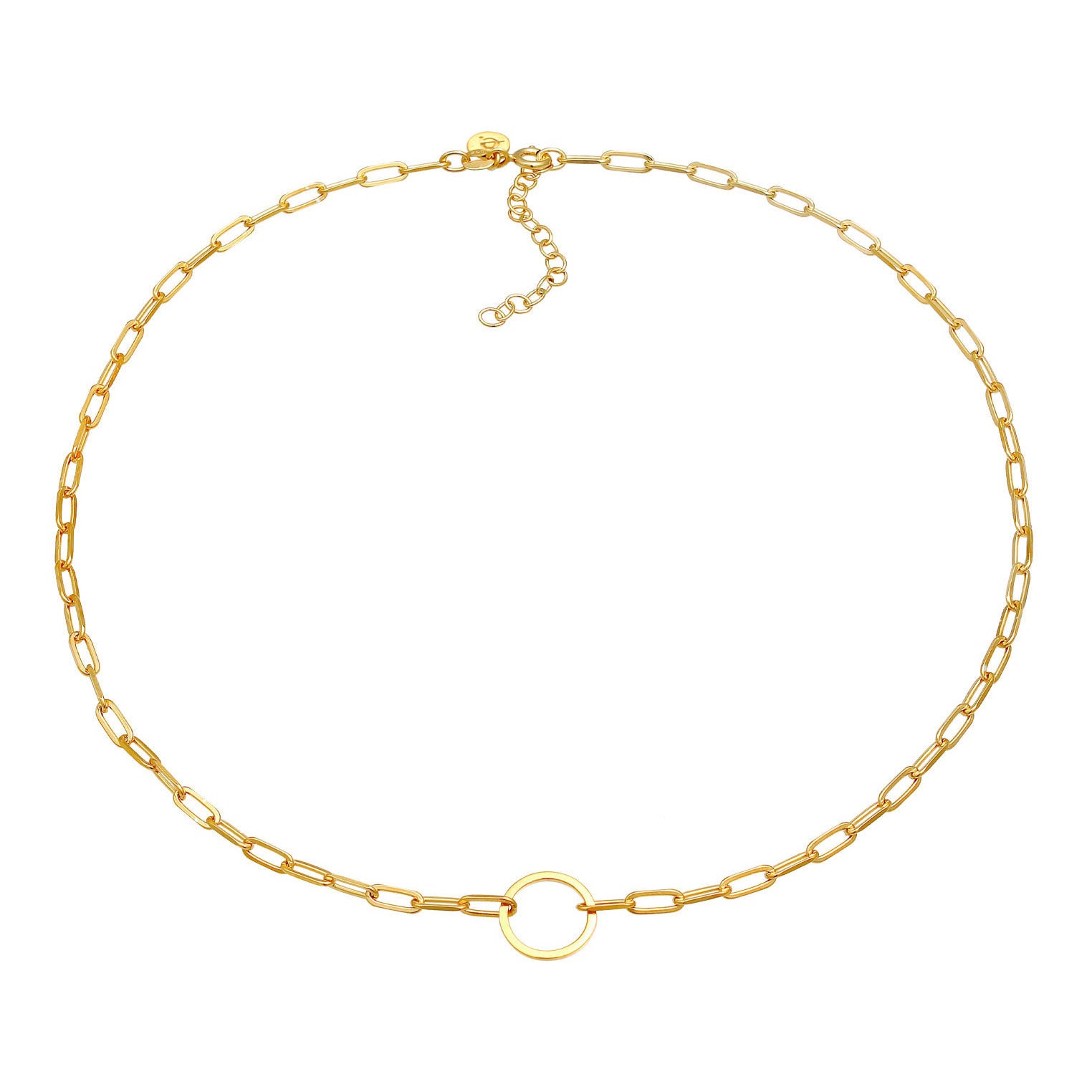 Gold - Elli PREMIUM | Choker | 925 Sterling Silber vergoldet