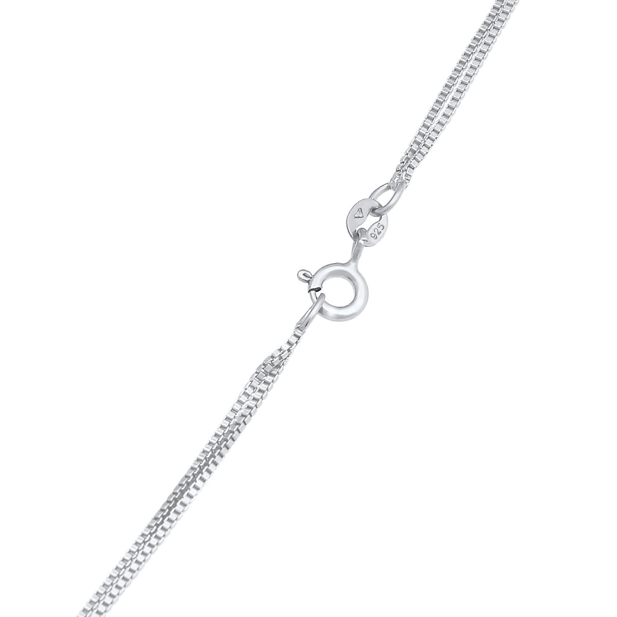 Silber - Elli | Venezianer-Layer-Halskette Geo | 925er Sterling Silber