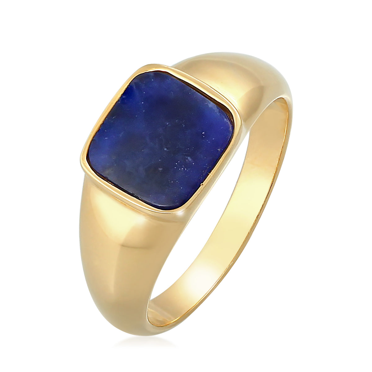 Gold - Elli PREMIUM | Siegelring | 925 Sterling Silber vergoldet