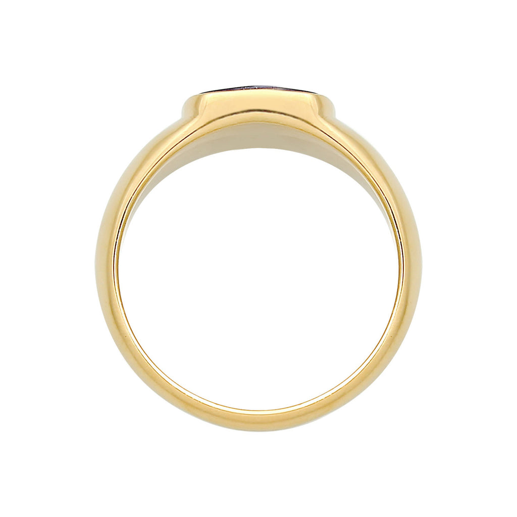 Gold - Elli PREMIUM | Siegelring | 925 Sterling Silber vergoldet