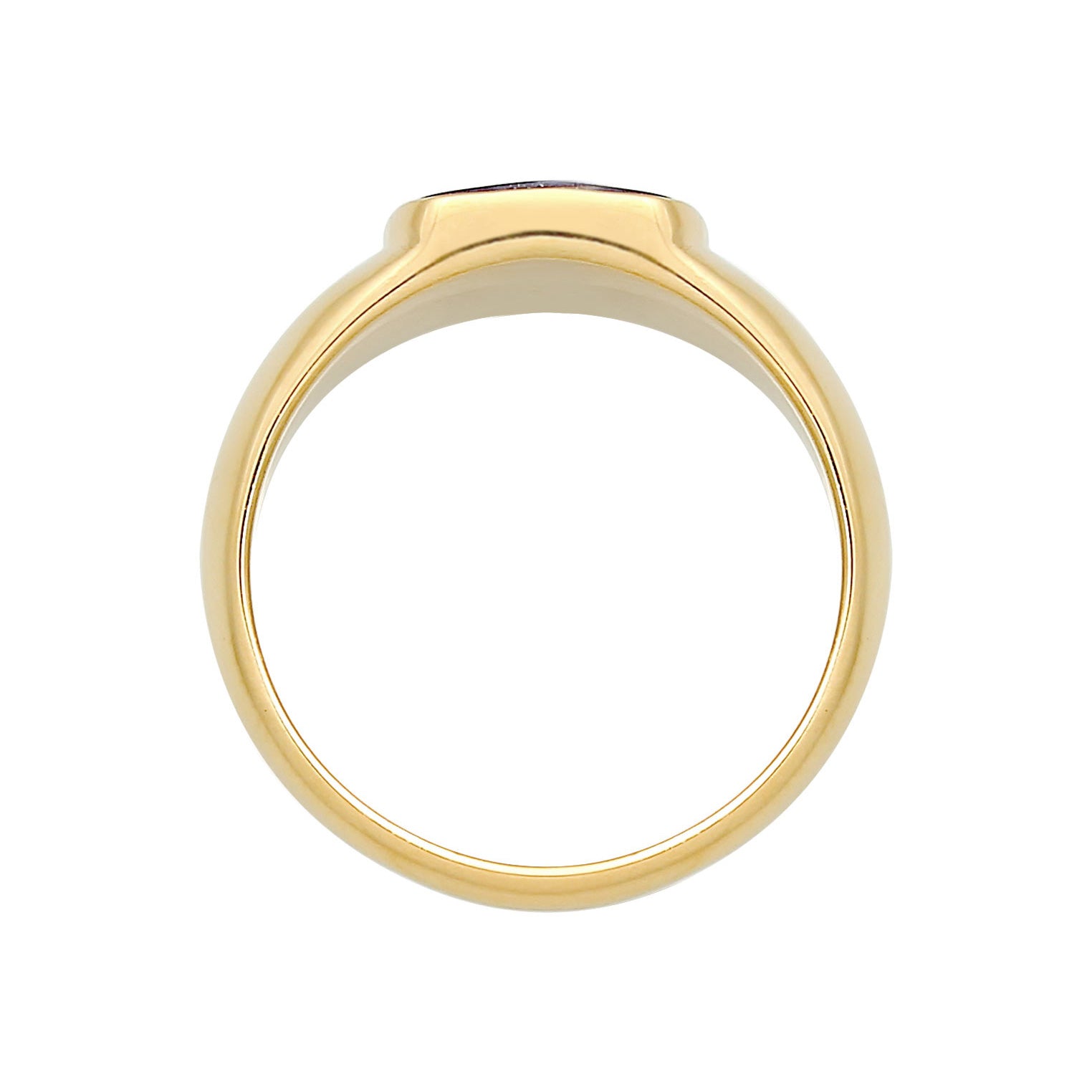 Gold - Elli PREMIUM | Siegelring | 925 Sterling Silber vergoldet