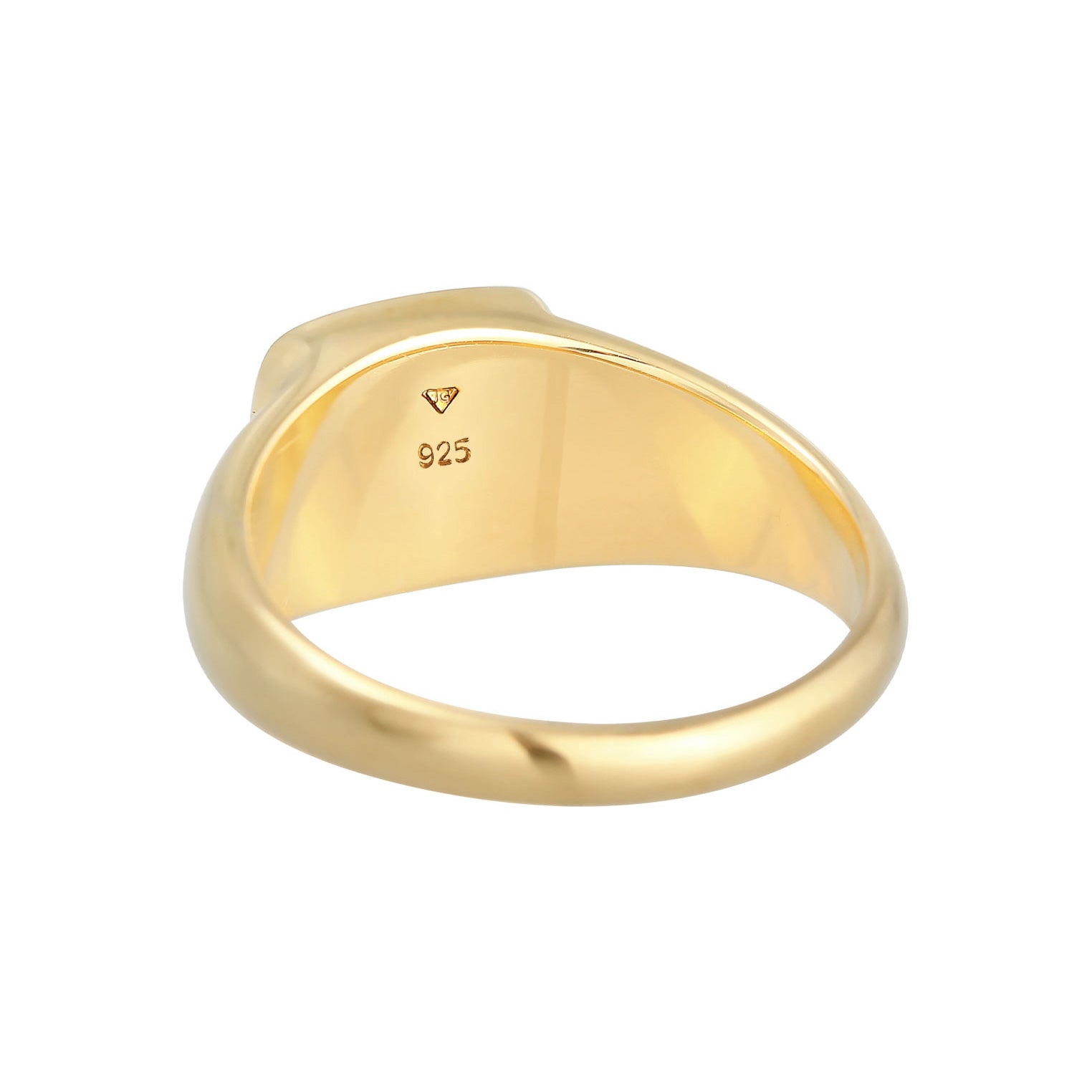 Gold - Elli PREMIUM | Siegelring | 925 Sterling Silber vergoldet