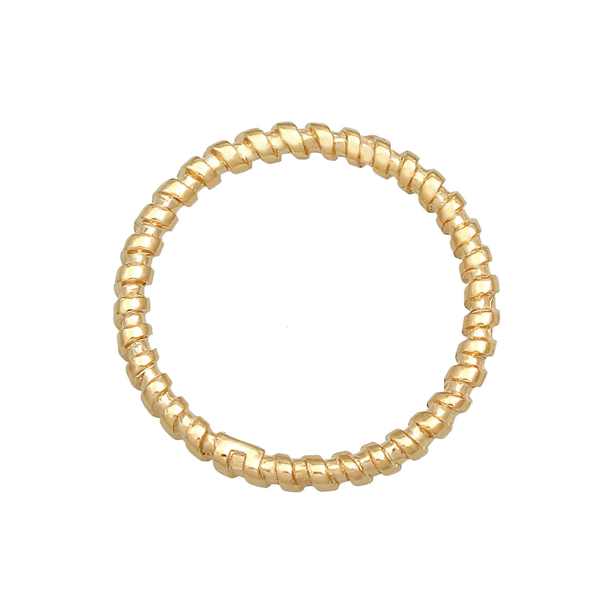 Gold - Elli | Bandring | 925 Sterling Silber vergoldet