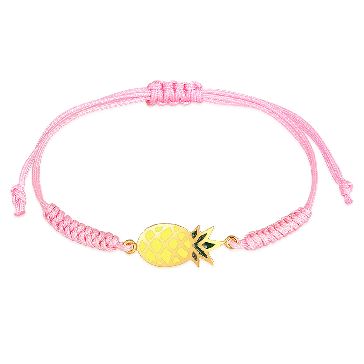 Gold - Elli | Armband Ananas | 925 Sterling Silber vergoldet