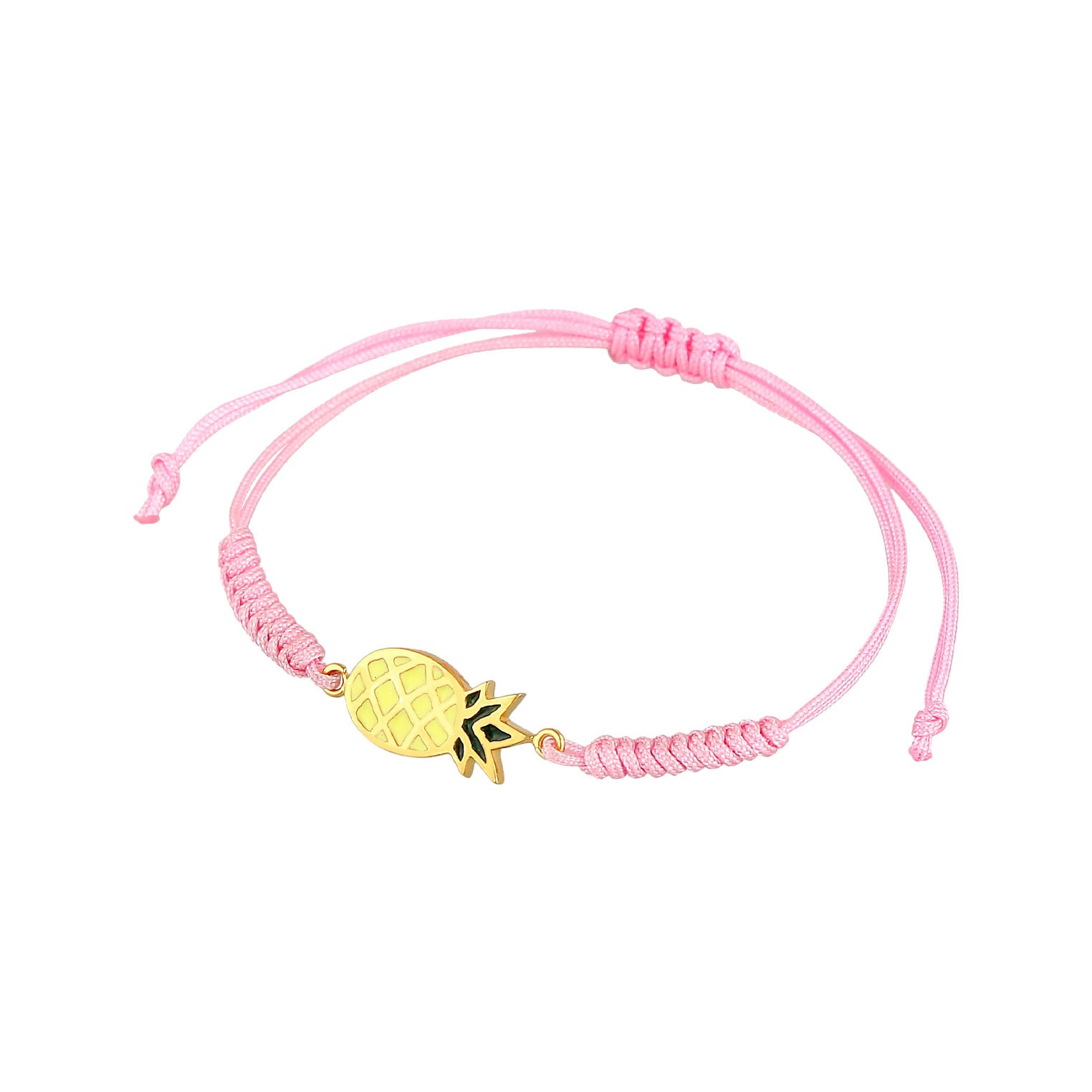 Gold - Elli | Armband Ananas | 925 Sterling Silber vergoldet