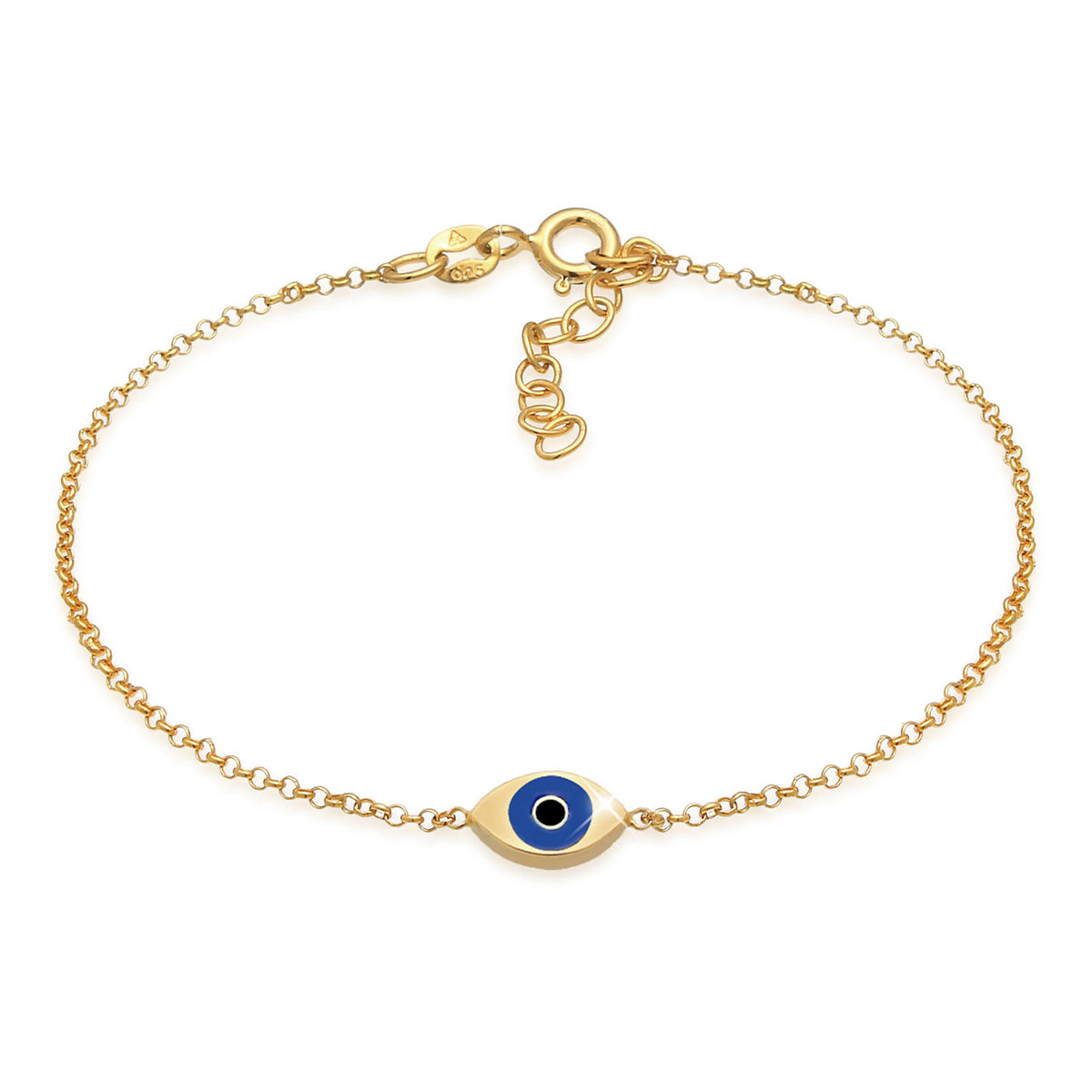 Gold - Elli | Armband Evil Eye | 925 Sterling Silber vergoldet