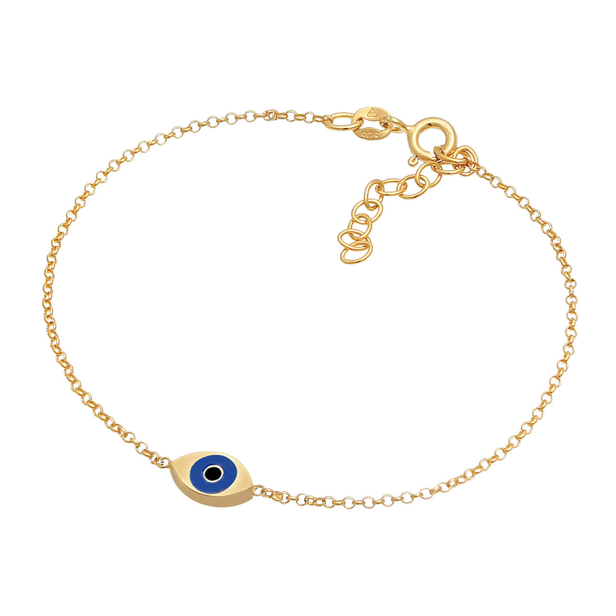 Gold - Elli | Armband Evil Eye | 925 Sterling Silber vergoldet