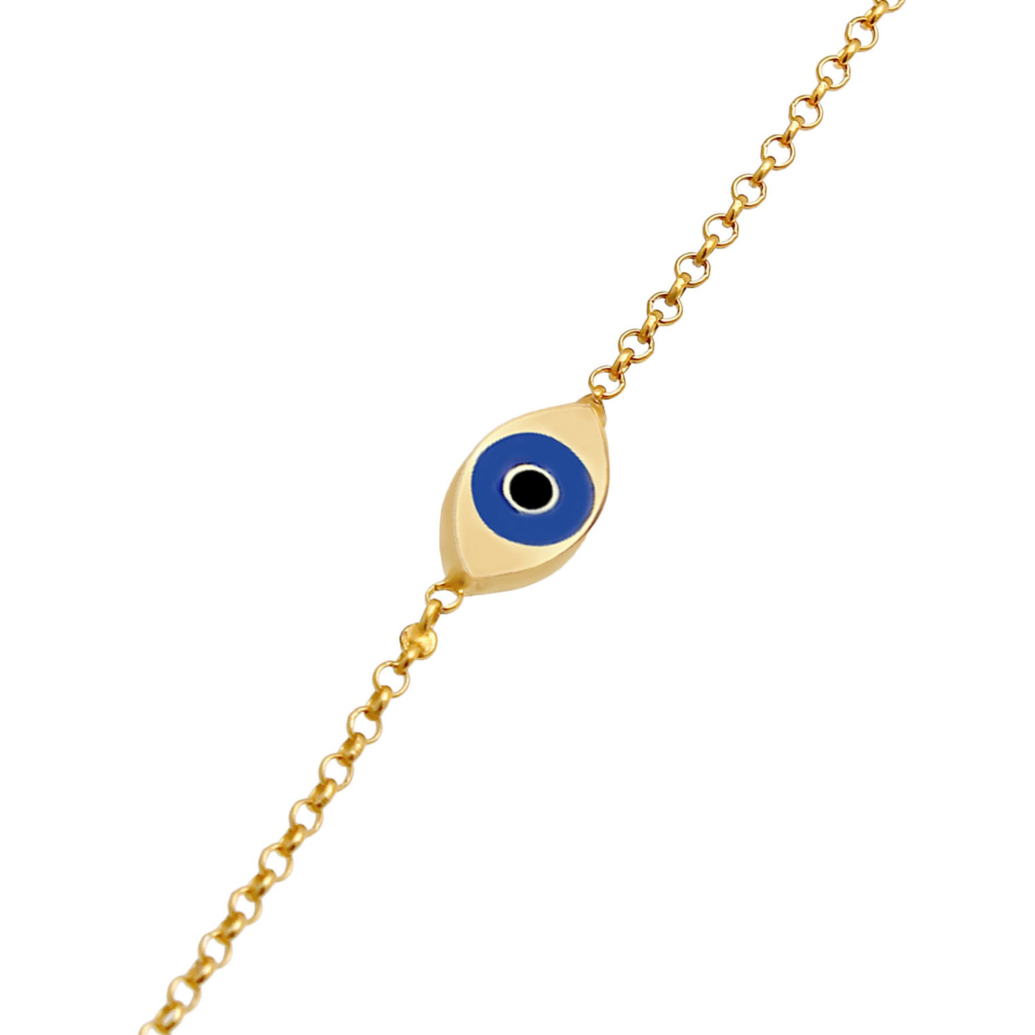 Gold - Elli | Armband Evil Eye | 925 Sterling Silber vergoldet