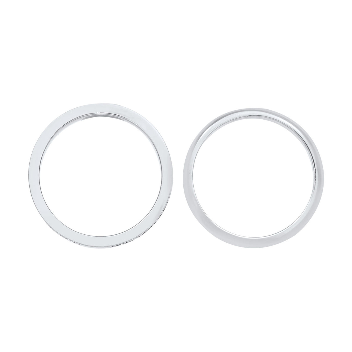 Silber - Elli | Bandring | Mit Kristallen von Swarovski® (Weiß) | 925er Sterling Silber