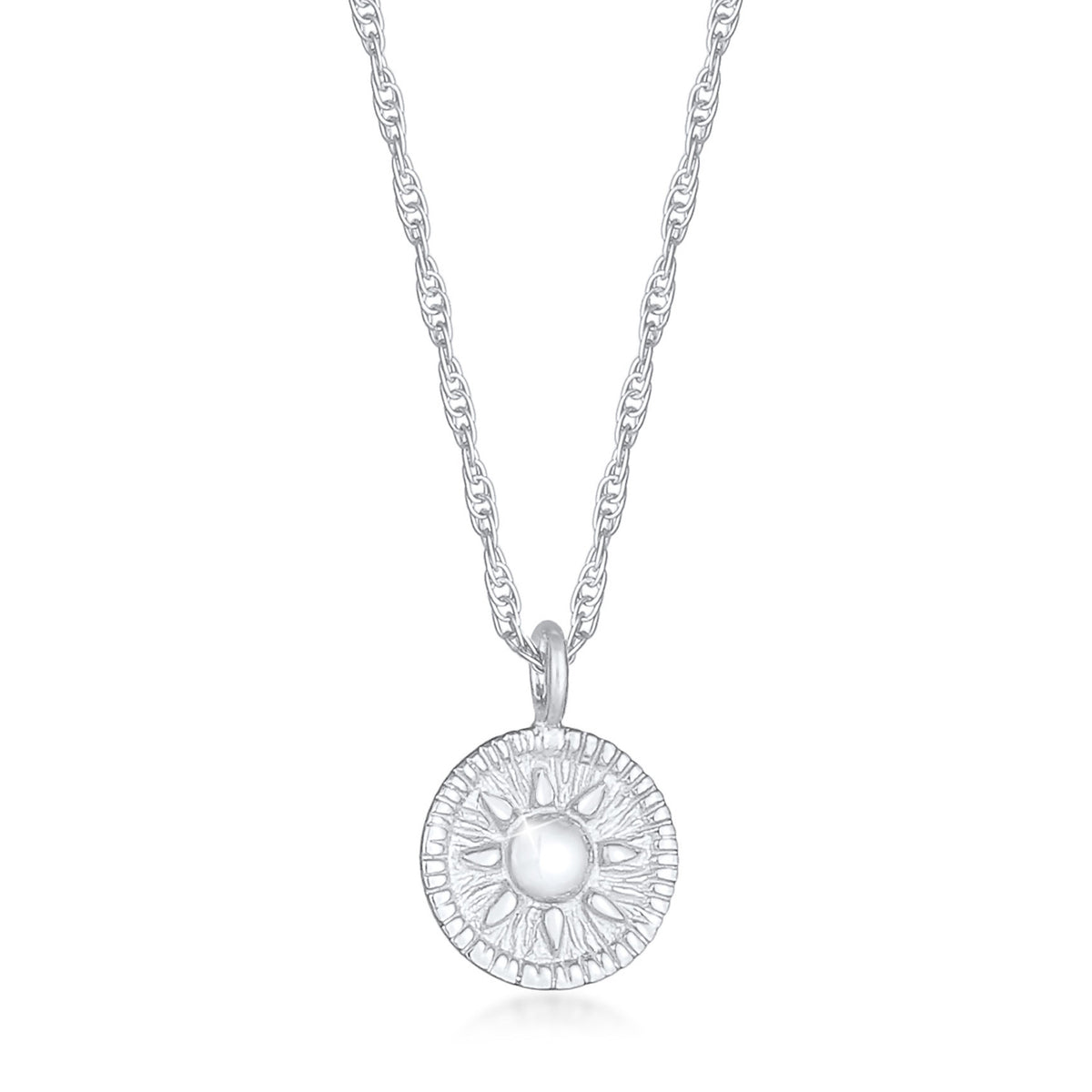 Silber - Elli | Halskette Münze | 925er Sterling Silber
