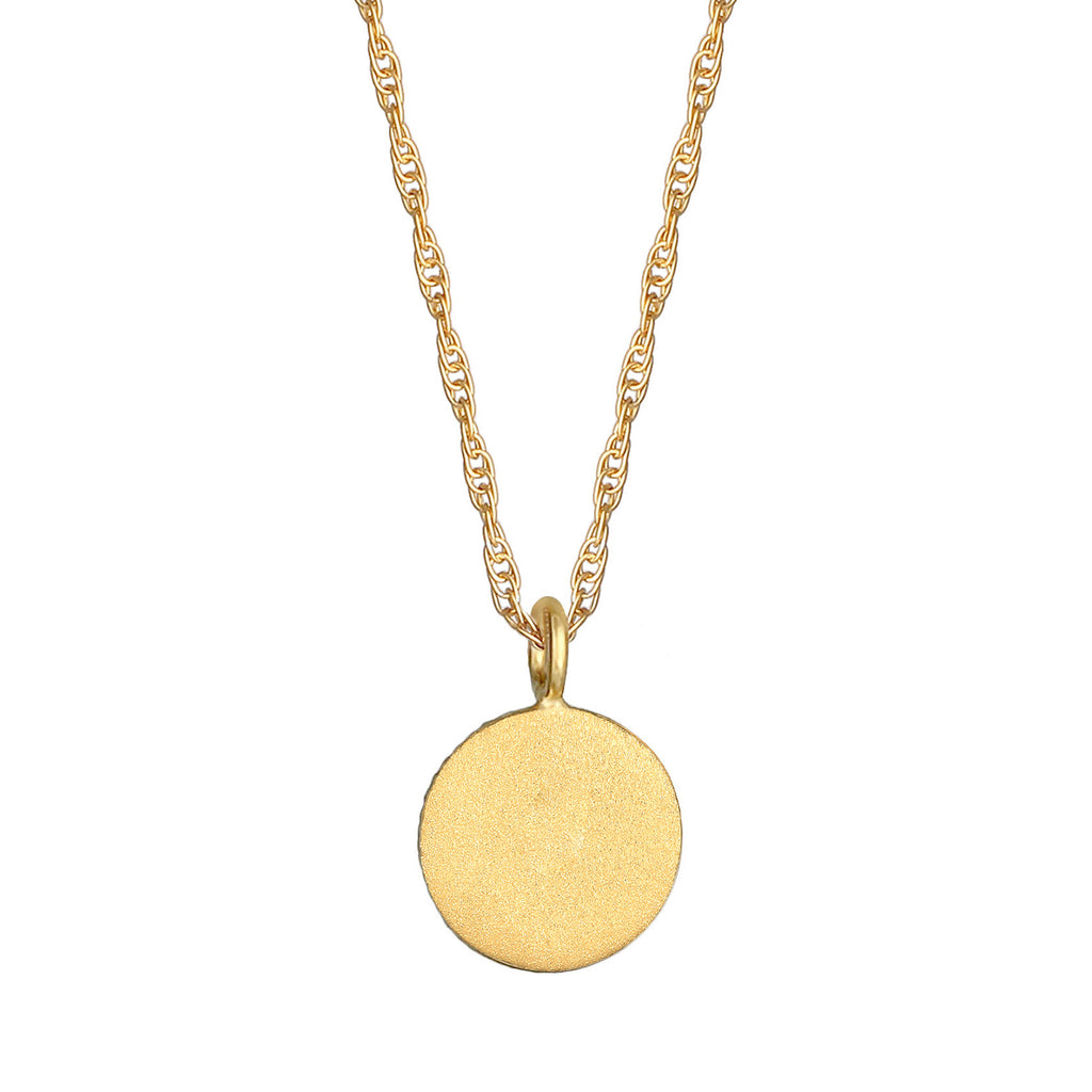Gold - Elli | Halskette Münze | 925 Sterling Silber vergoldet