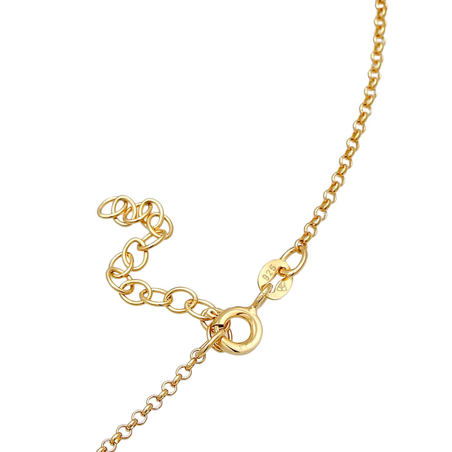 Gold - Elli | Choker | Zirkonia (Weiß) | 925 Sterling Silber Vergoldet