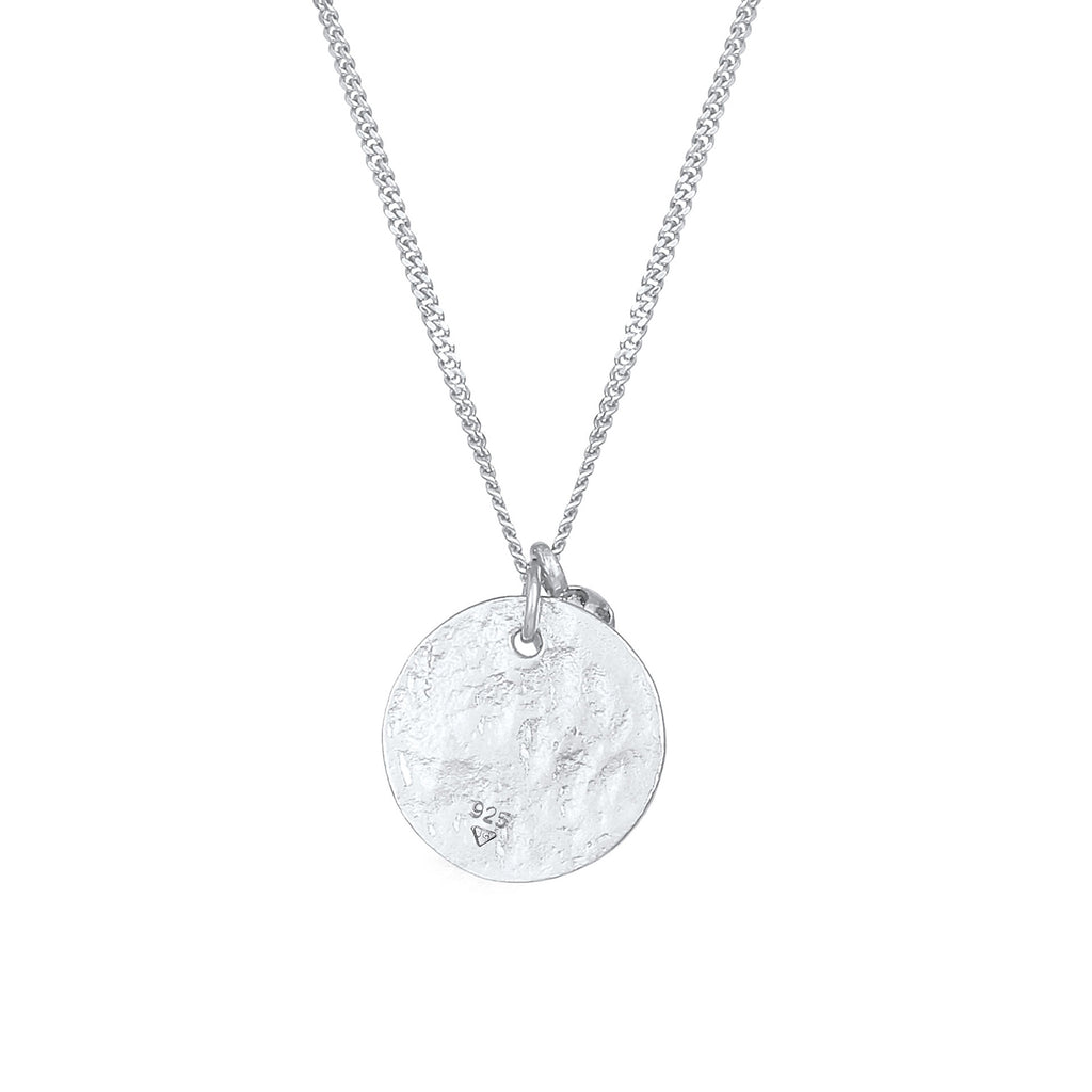 Silber - Elli | Halskette | Mondstein ( Weiß ) | 925er Sterling Silber