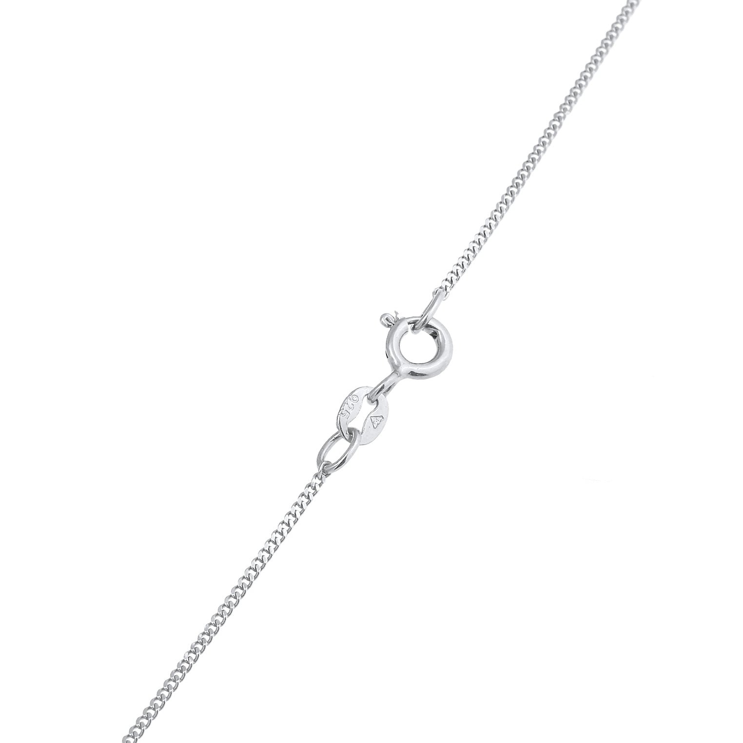 Silber - Elli | Halskette | Mondstein ( Weiß ) | 925er Sterling Silber