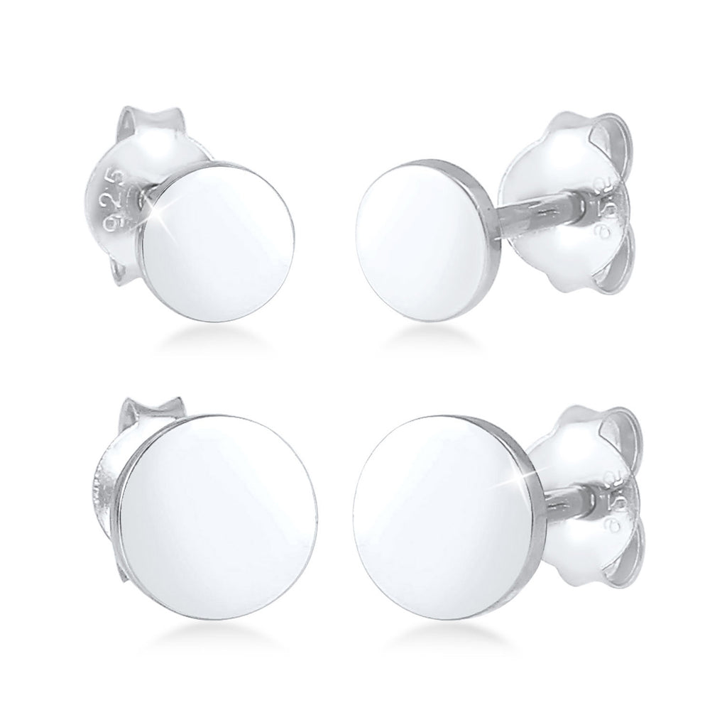 Silber - Elli | Ohrringset Geo | 925er Sterling Silber