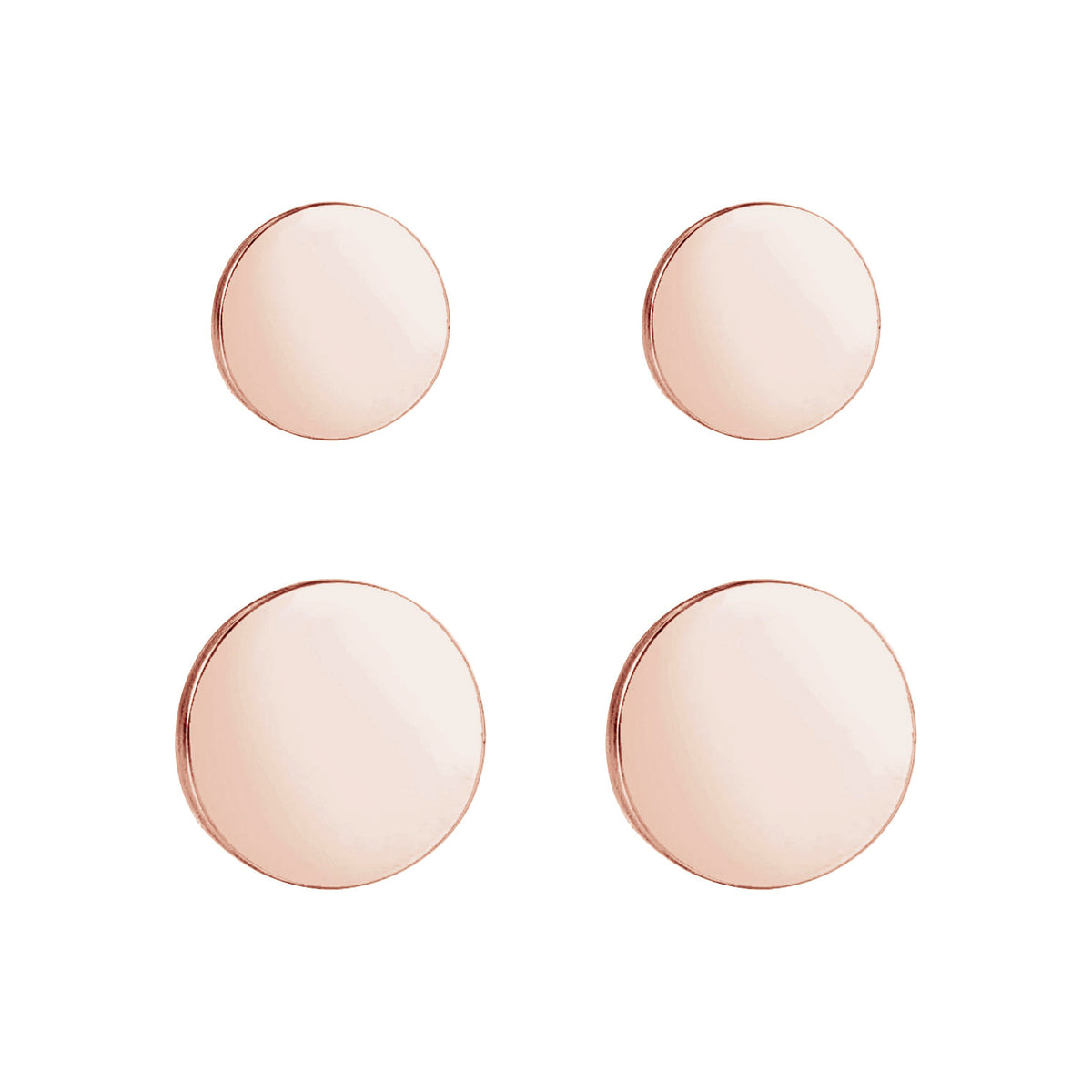 Roségold - Elli | Ohrringset Geo | 925 Sterling Silber Rosegold