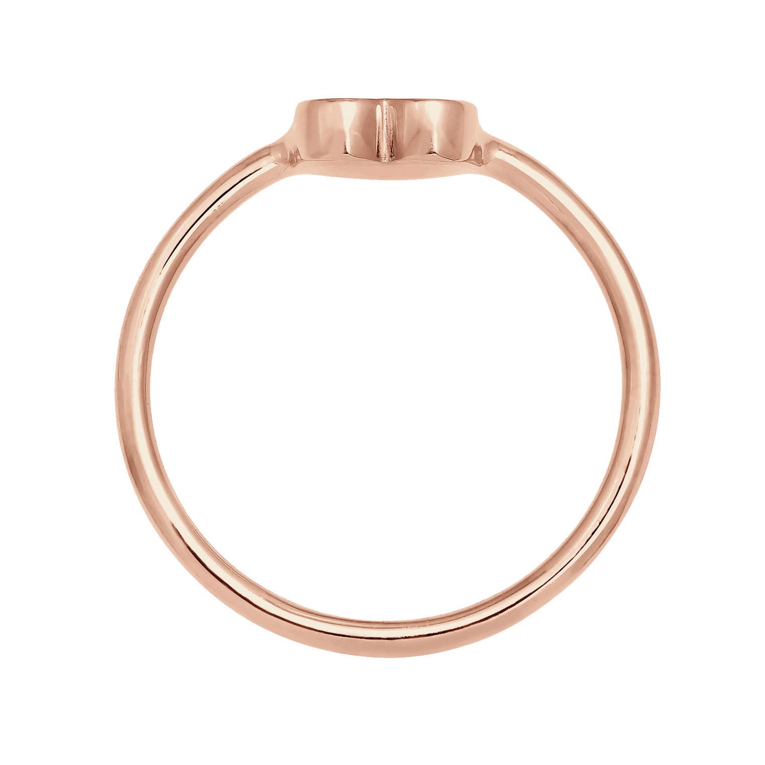 Roségold - Elli | Ring Herz | 925 Sterling Silber Rosegold