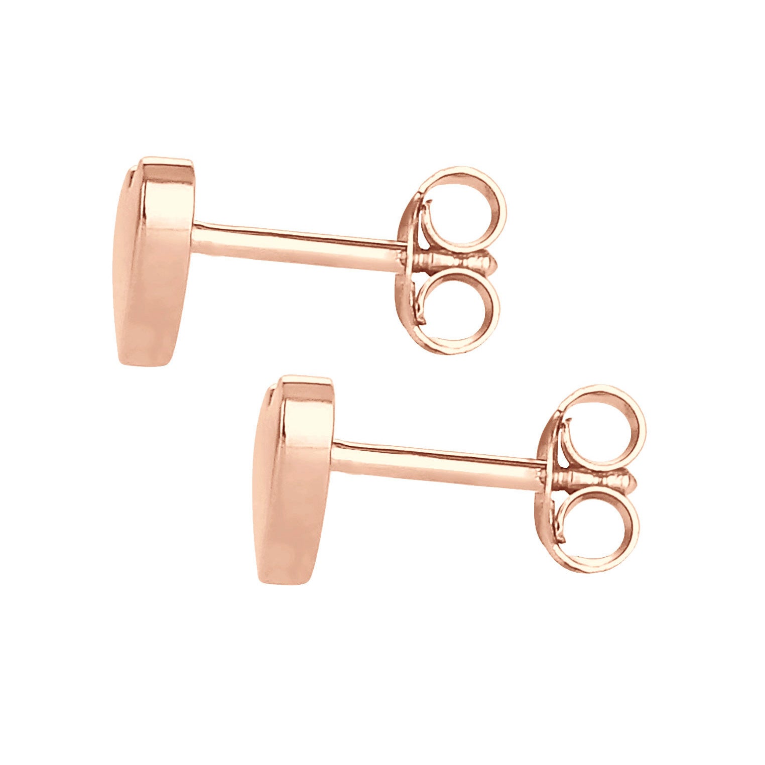 Roségold - Elli | Ohrring Herz | 925 Sterling Silber Rosegold