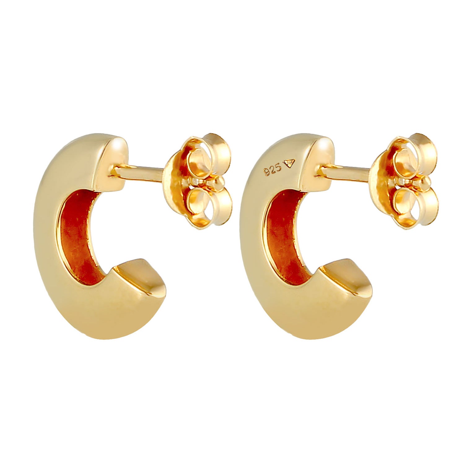 Gold - Elli | Ohrstecker | 925 Sterling Silber vergoldet