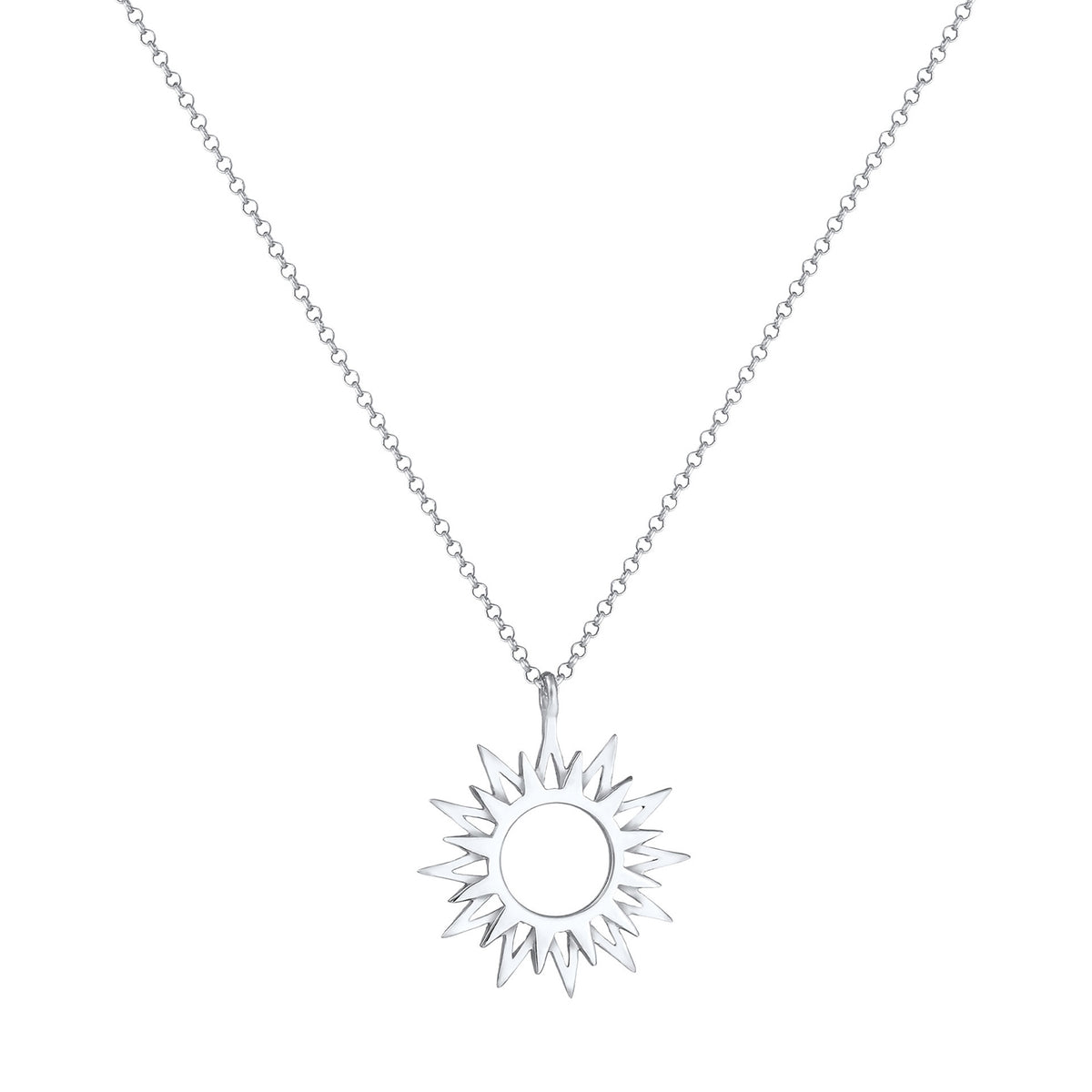 Silber - Elli | Halskette Sonne | 925er Sterling Silber