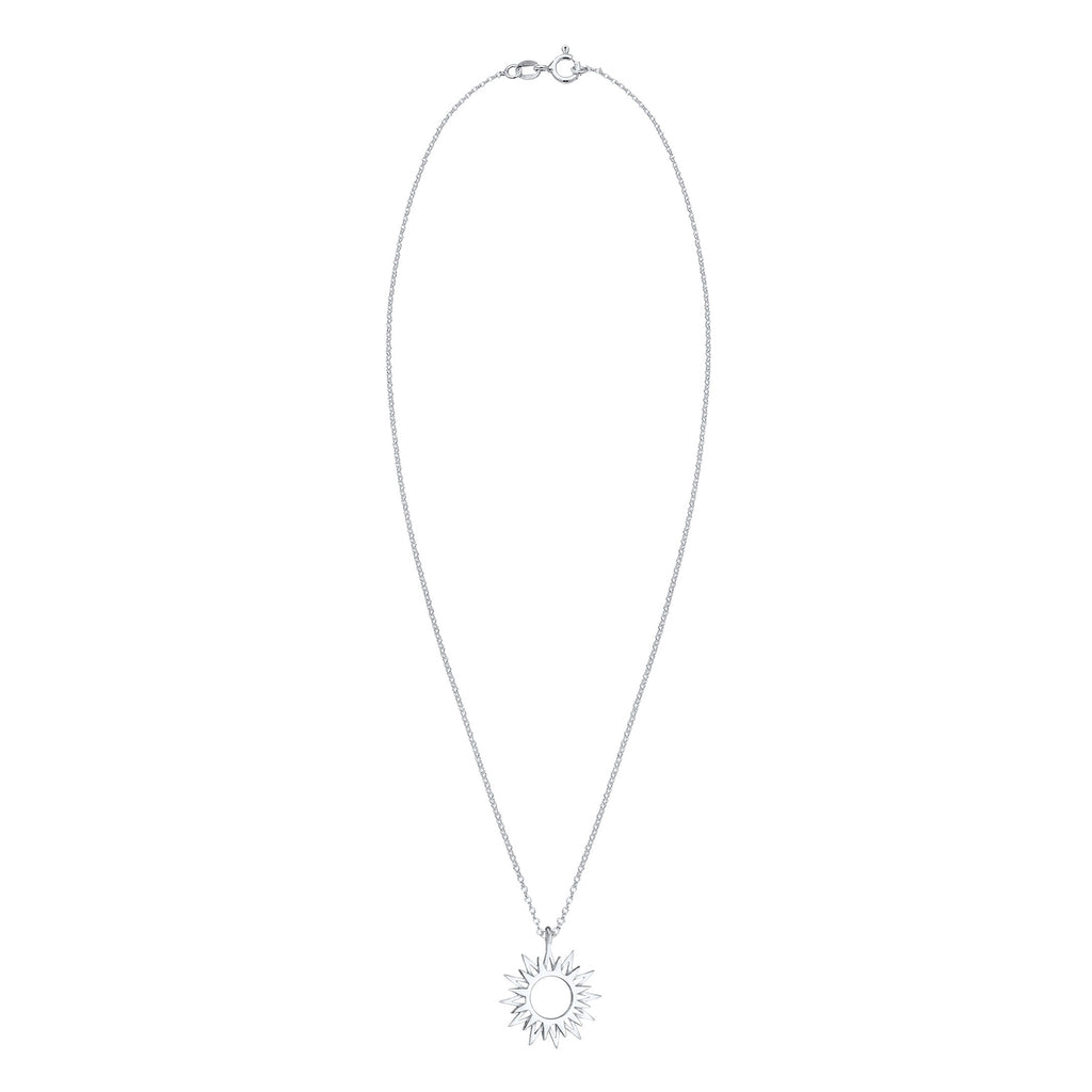 Silber - Elli | Halskette Sonne | 925er Sterling Silber