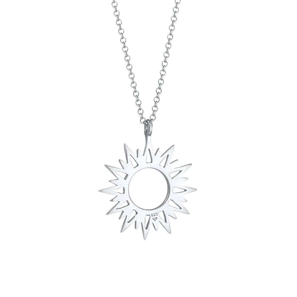 Silber - Elli | Halskette Sonne | 925er Sterling Silber