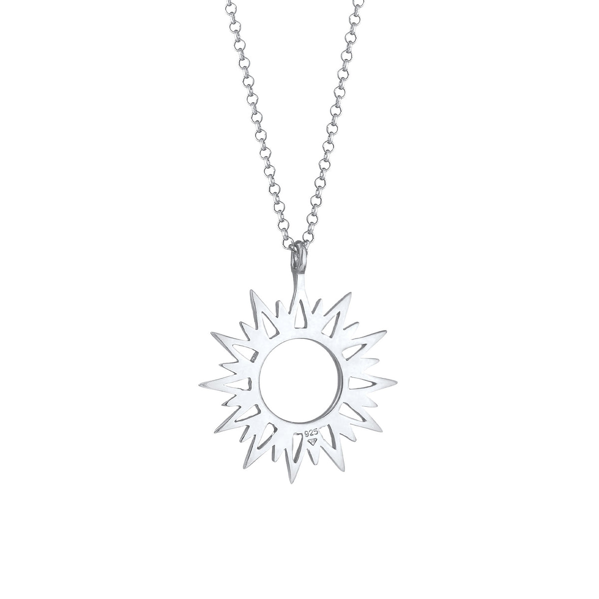 Silber - Elli | Halskette Sonne | 925er Sterling Silber