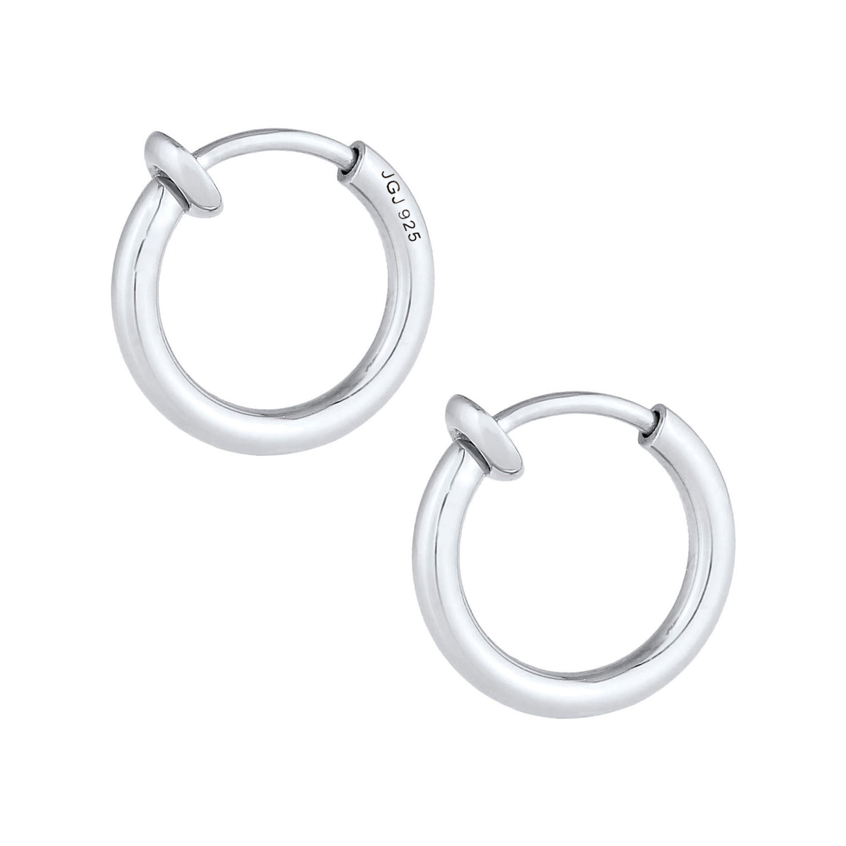 Silber - Elli | Creole ohne Ohrloch | 925er Sterling Silber