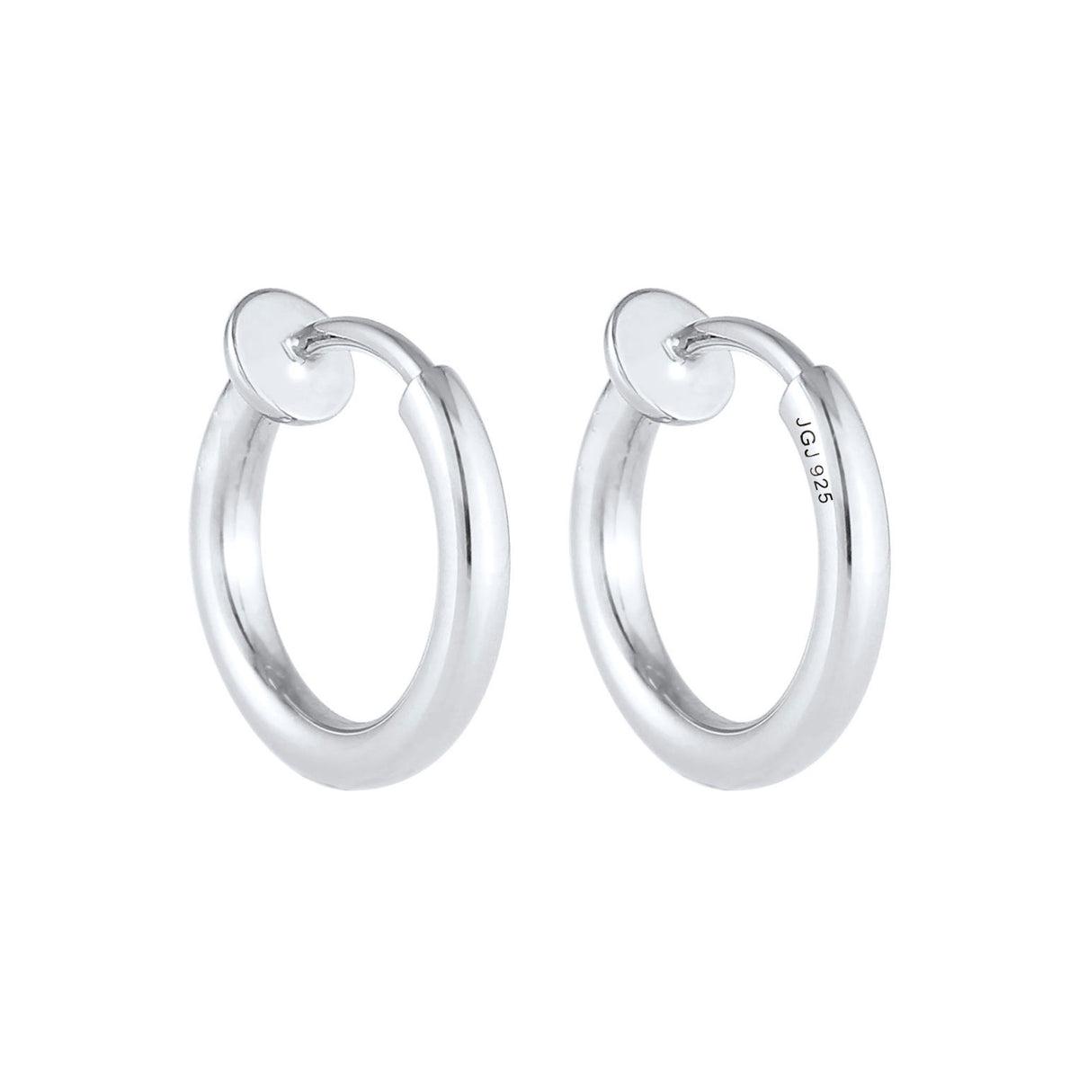 Silber - Elli | Creole ohne Ohrloch | 925er Sterling Silber