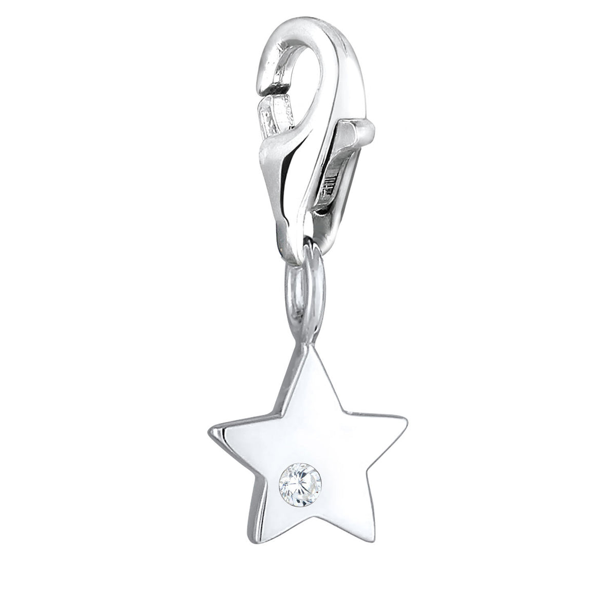 Silber - Nenalina | Charm Astro | Zirkonia ( Weiß ) | 925er Sterling Silber