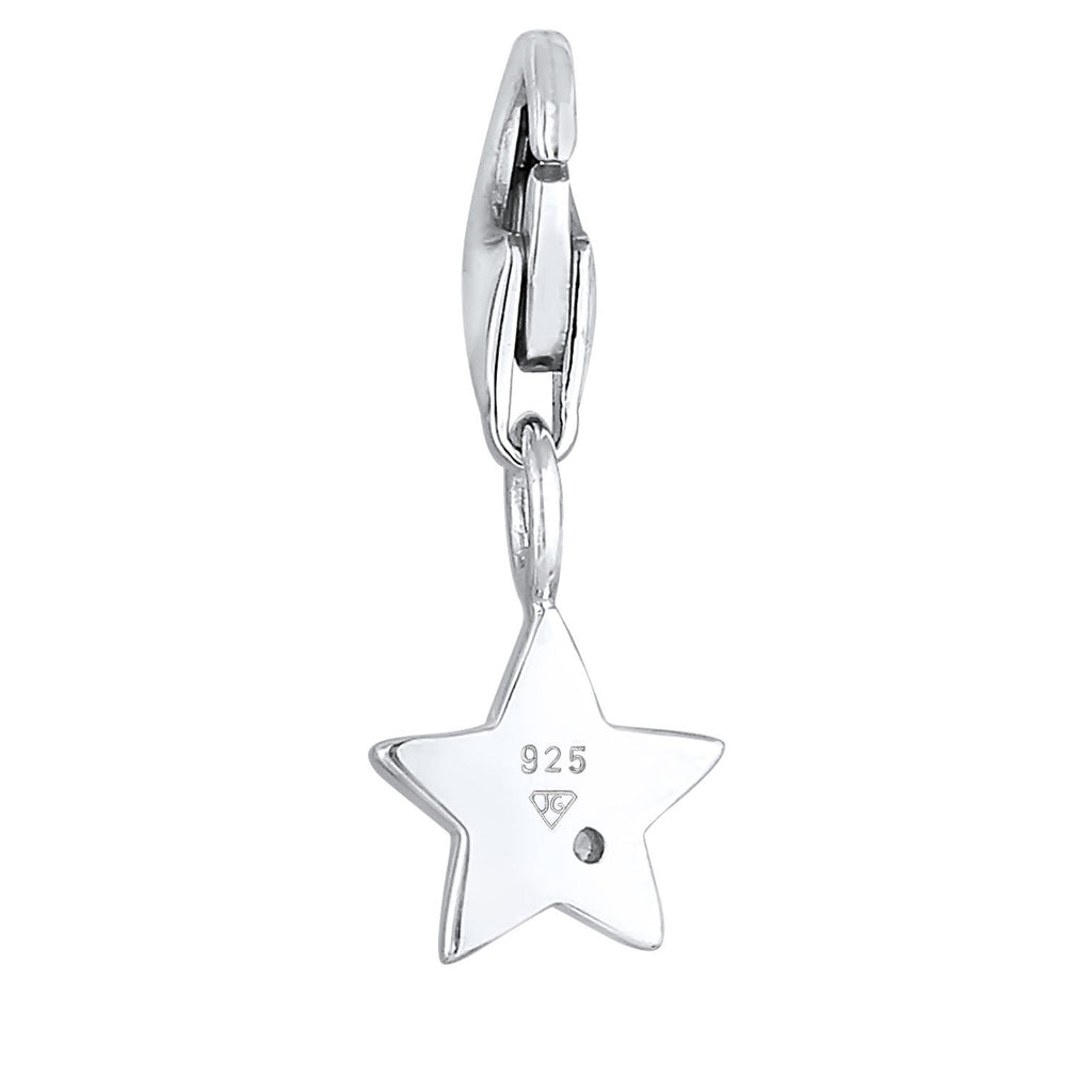 Silber - Nenalina | Charm Astro | Zirkonia ( Weiß ) | 925er Sterling Silber