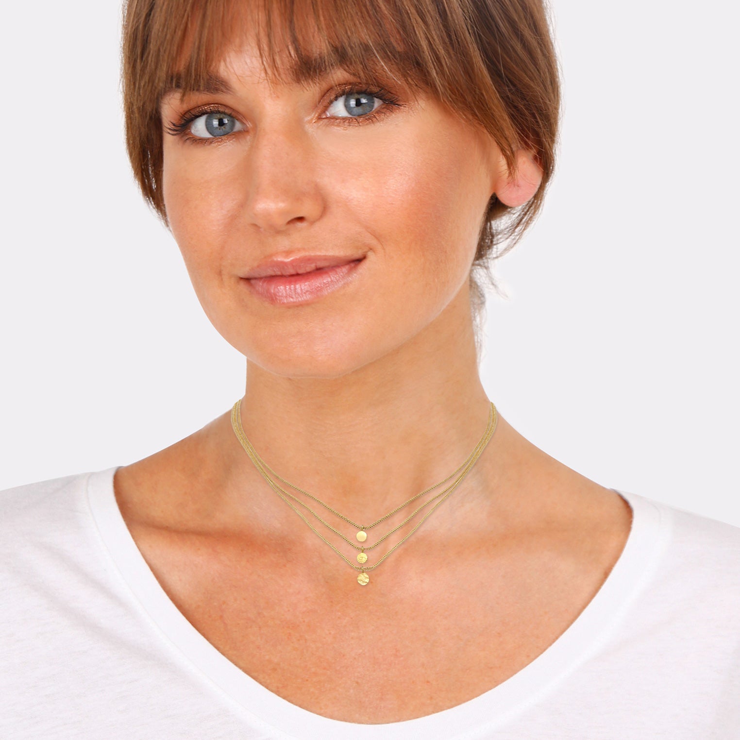 Gold - Elli | Choker | 925 Sterling Silber vergoldet