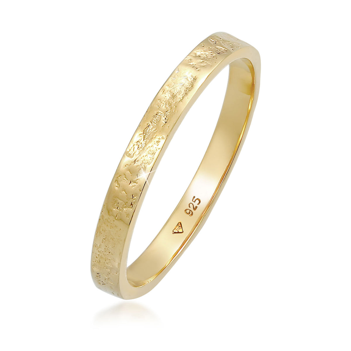 Gold - Elli | Bandring | 925 Sterling Silber vergoldet
