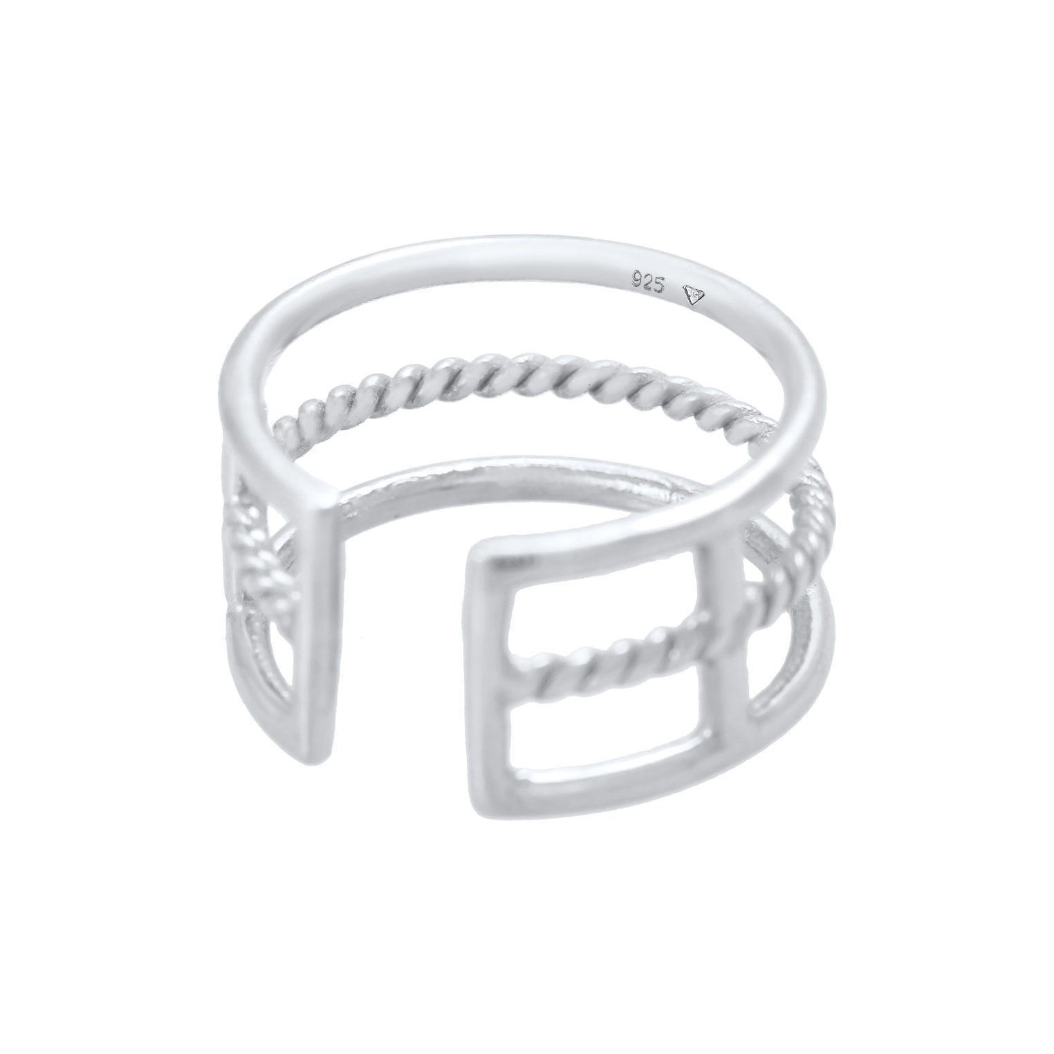 Silber - Elli | Ring Geo | 925er Sterling Silber