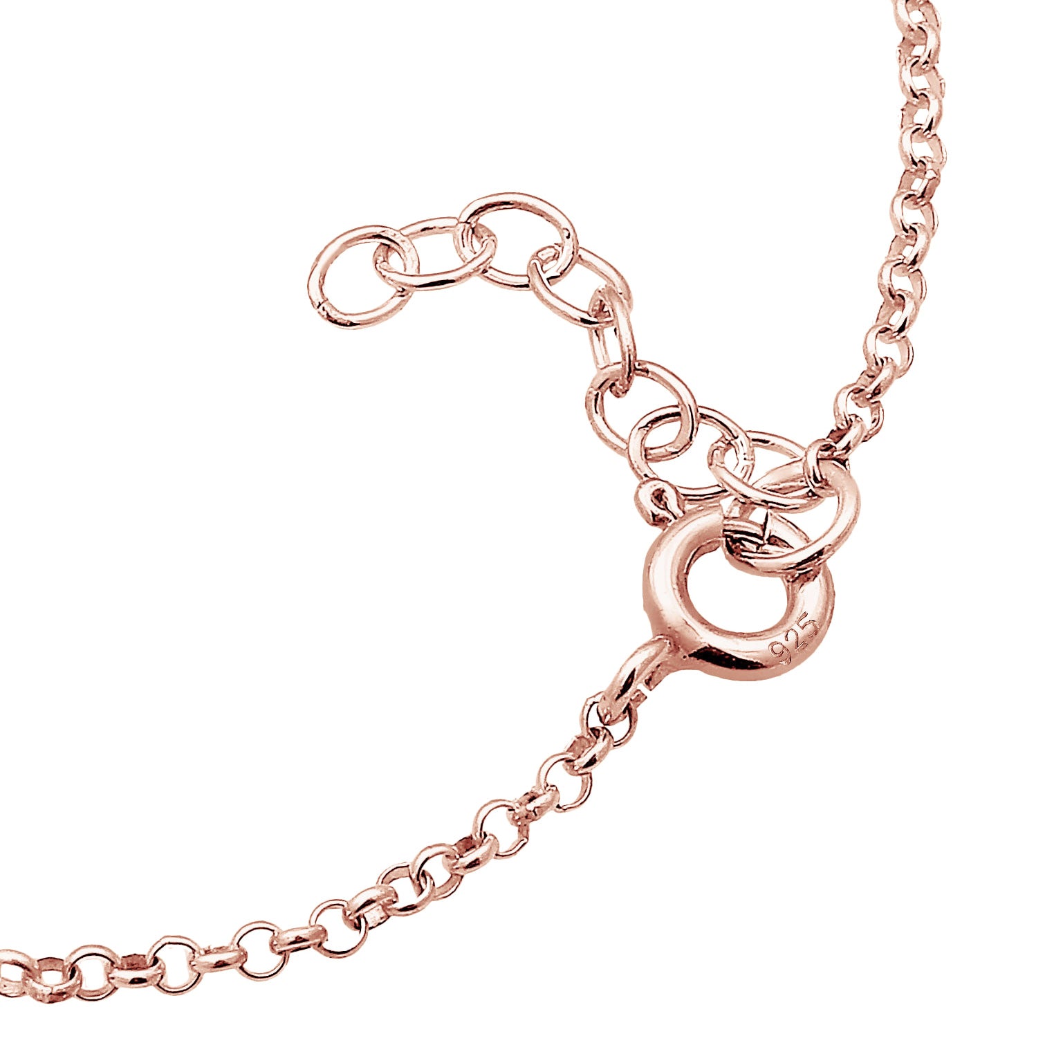 Roségold - Elli | Armband Blume | Kristall ( Rosa ) | 925 Sterling Silber Rosegold