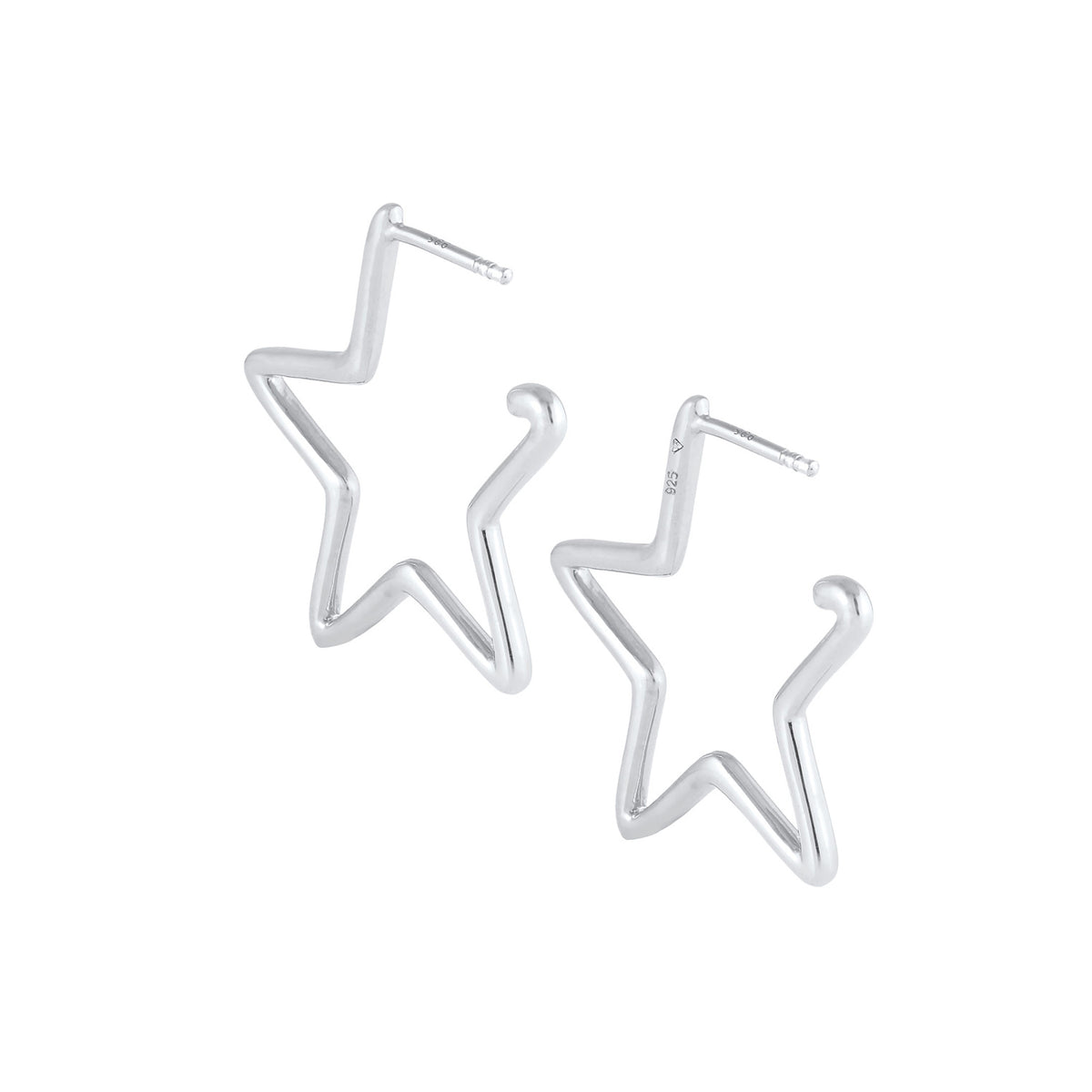 Silber - Elli | Ohrstecker Astro | 925er Sterling Silber