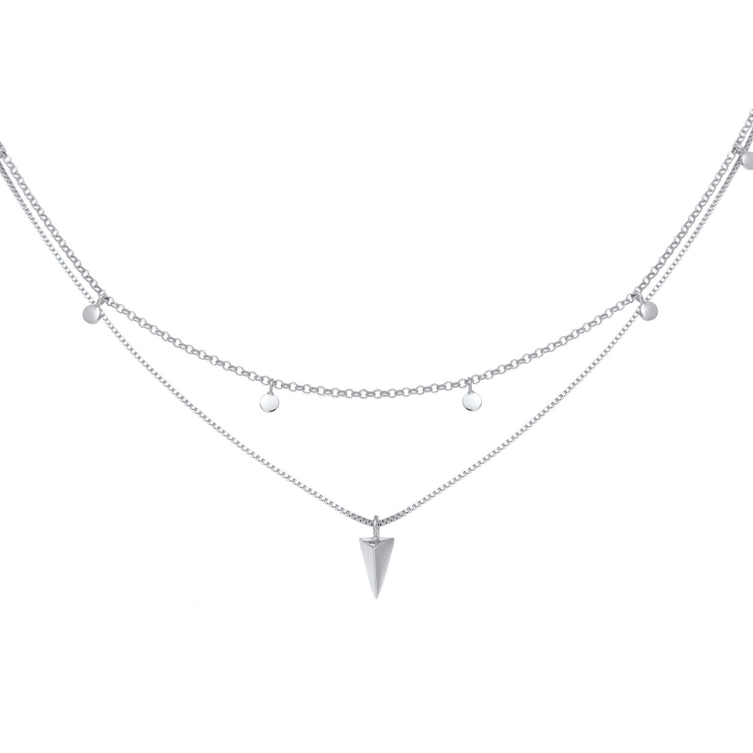 Silber - Elli | Venezianer-Choker Geo | 925er Sterling Silber