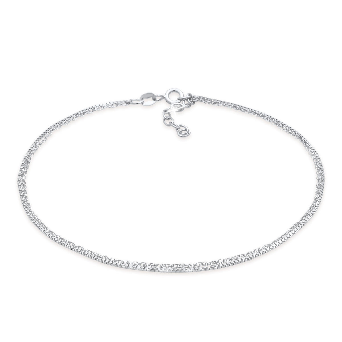 Silber - Elli | Fußkettchen | 925er Sterling Silber