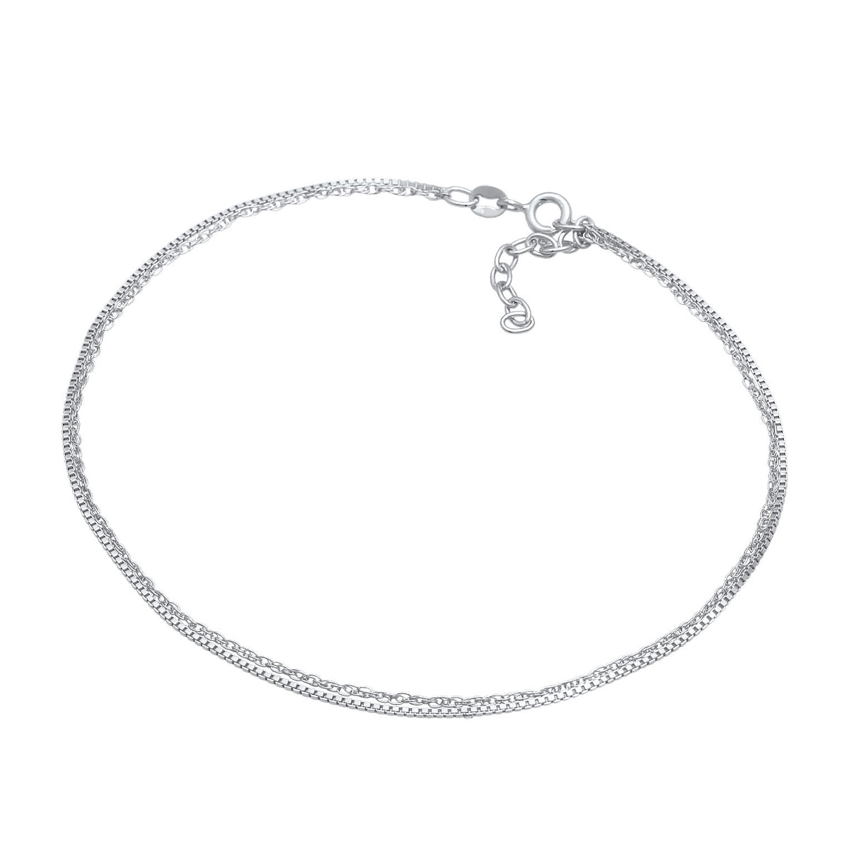 Silber - Elli | Fußkettchen | 925er Sterling Silber