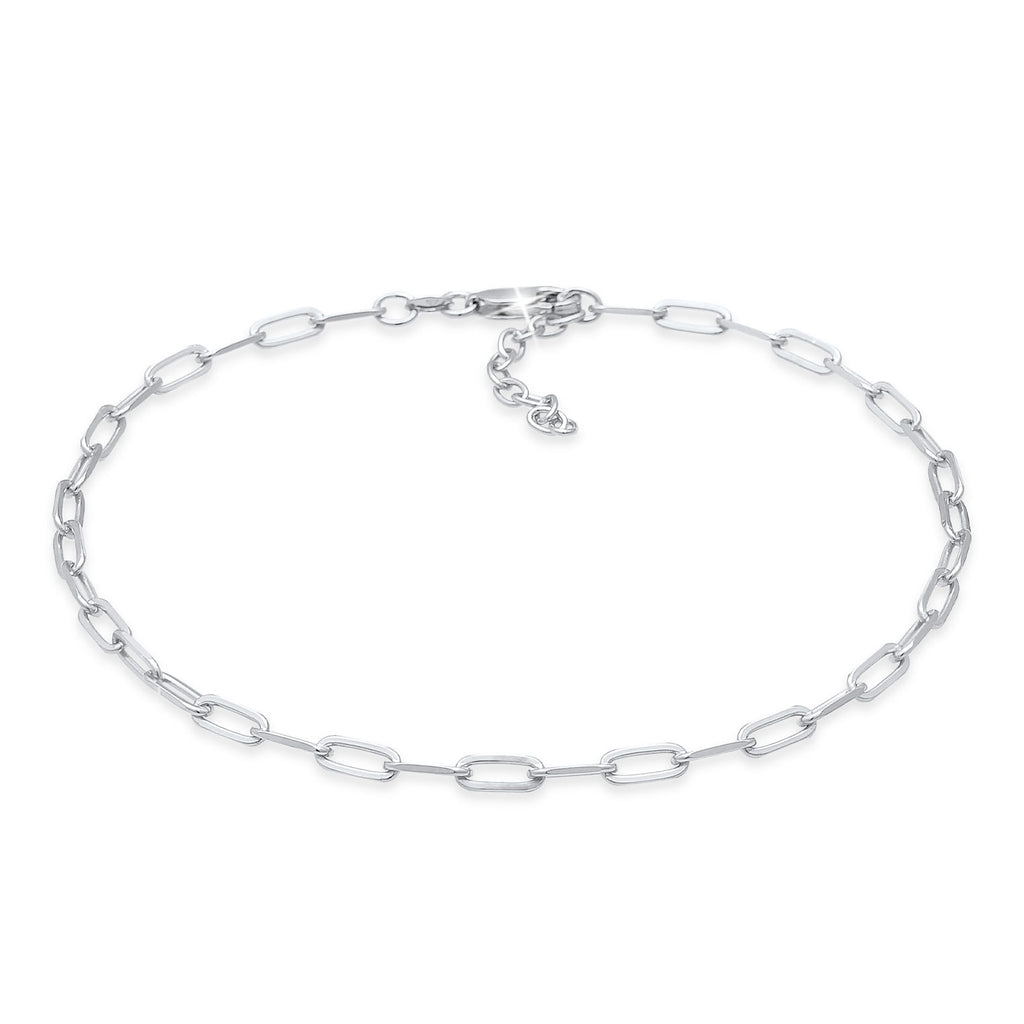 Silber - Elli | Glieder-Fußkettchen | 925er Sterling Silber